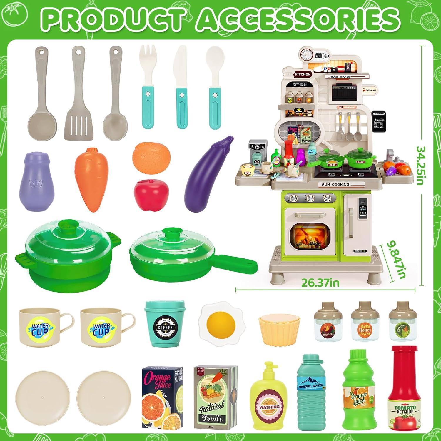 Juego de Cocina Interactivo para Niños Shantou Verde
