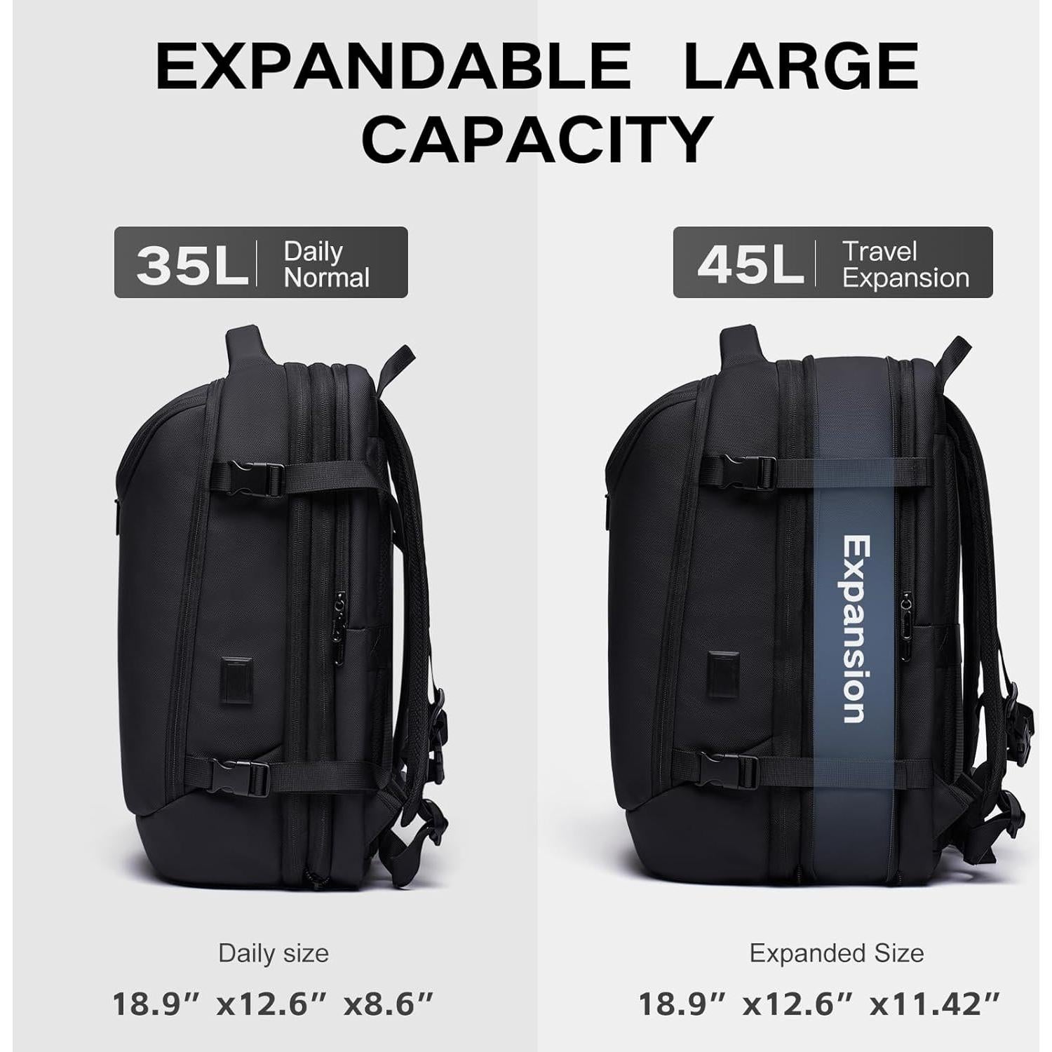 Mochila de Viaje al Vacío 45L Tangcorle con Bomba USB