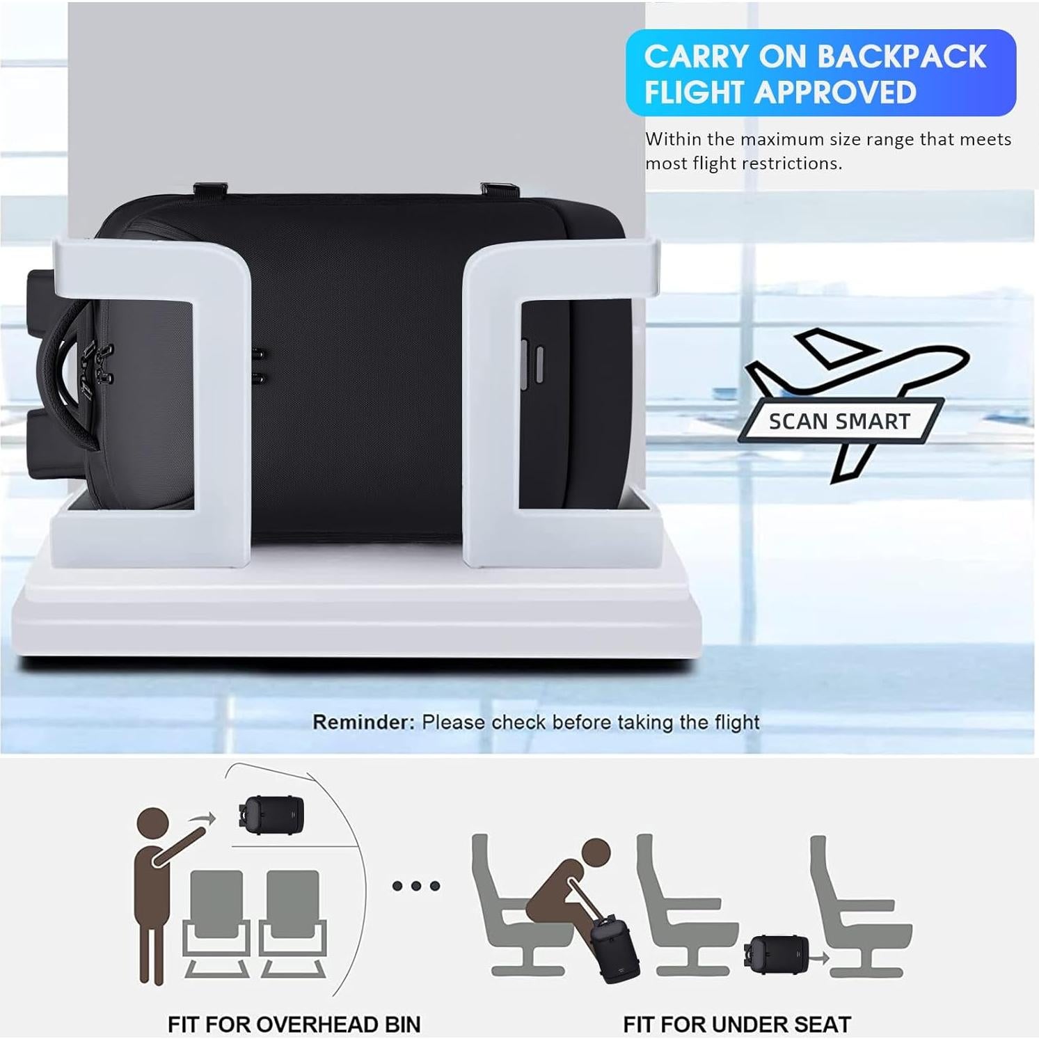 Mochila de Viaje al Vacío 45L Tangcorle con Bomba USB