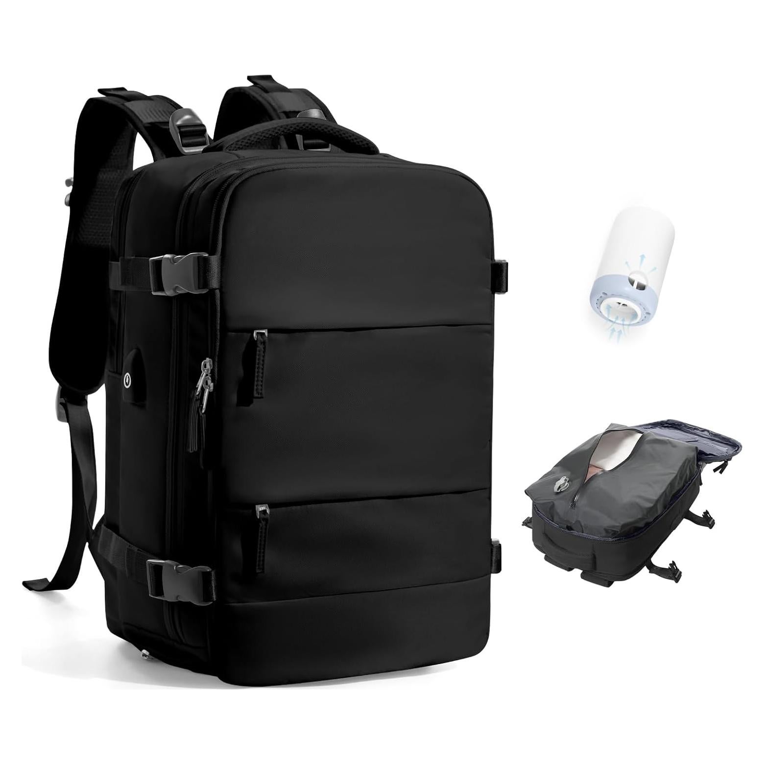 Mochila de Viaje VECAVE 35L Impermeable con Bomba de Vacío