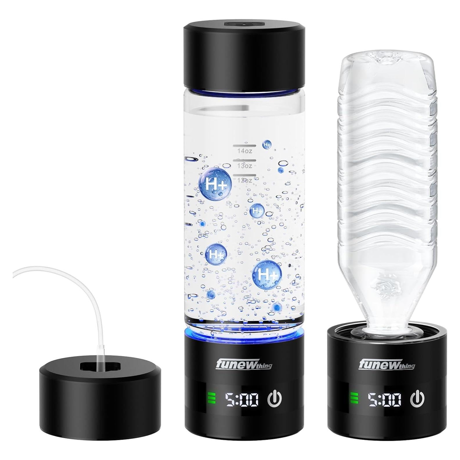 Botella de Agua de Hidrógeno funewthing 460ml con Pantalla LED