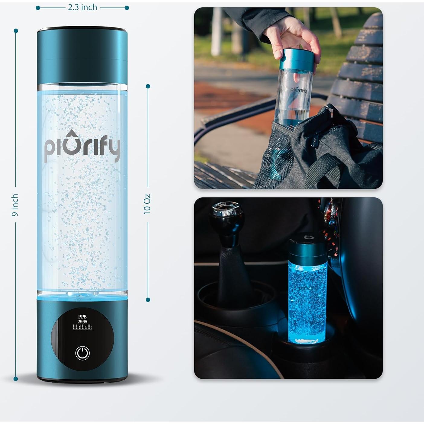 Generador de Agua de Hidrógeno Piurify - 4100+ PPB - Portátil