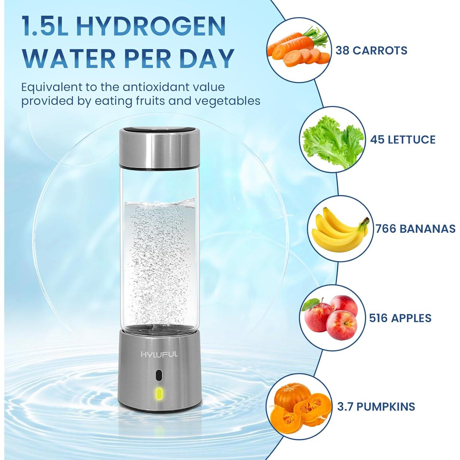 Generador de Agua Hidrogenada y Ozonizada Hyluful 420ml