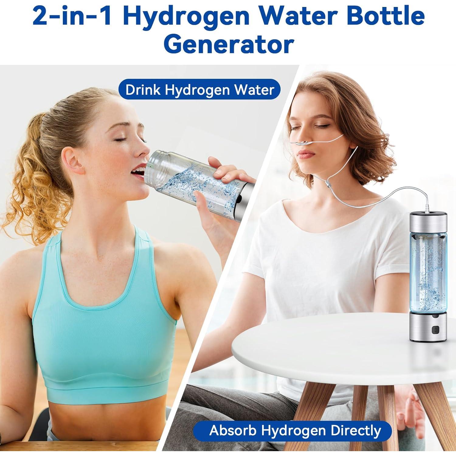 Generador de Agua Hidrógeno IJEUH HB-1 460ml 2 en 1 Portátil