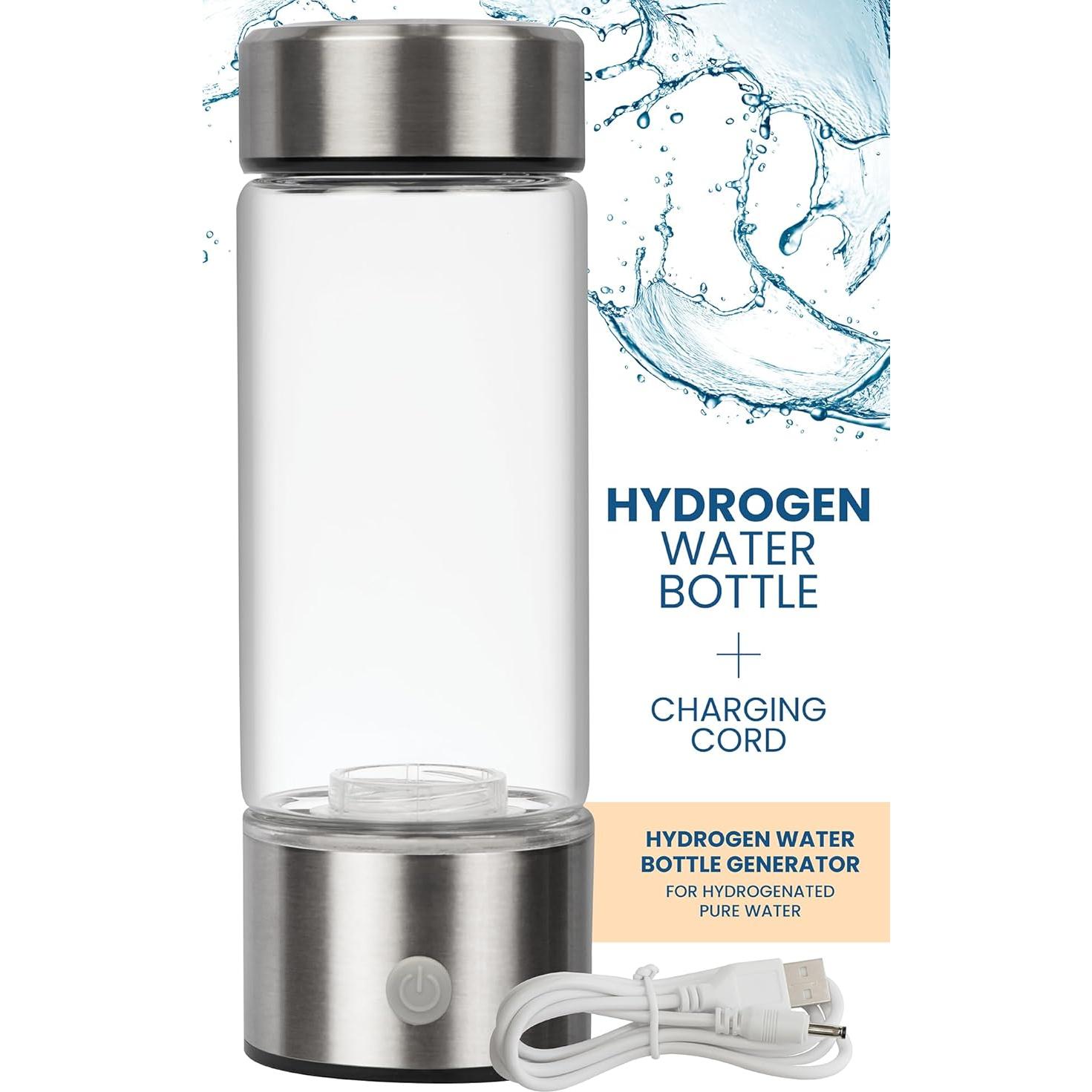 Botella de Agua Hidrogenada Portátil - Ionizadora Recargable 0.49kg