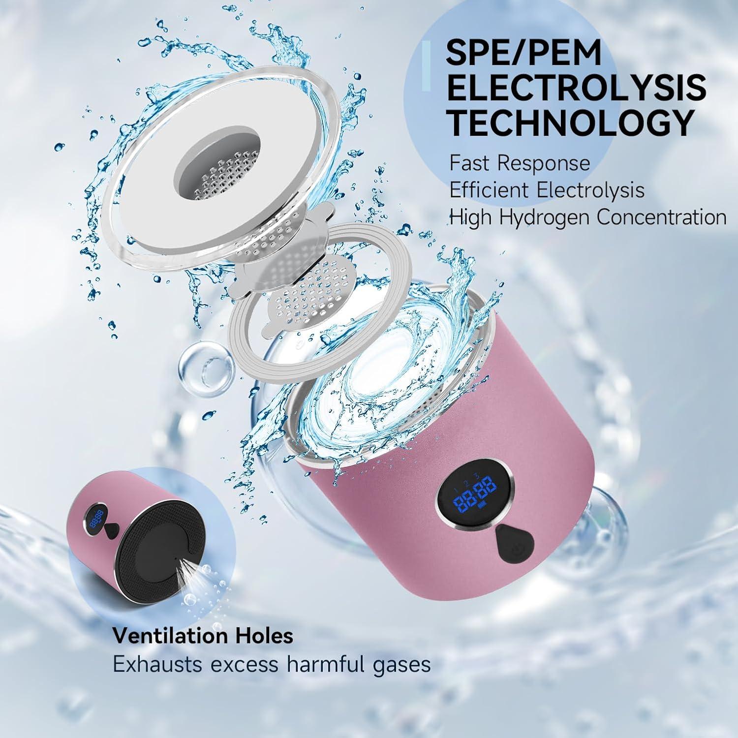 Botella de Agua de Hidrógeno Alkaenum S03 5000 PPB Recargable