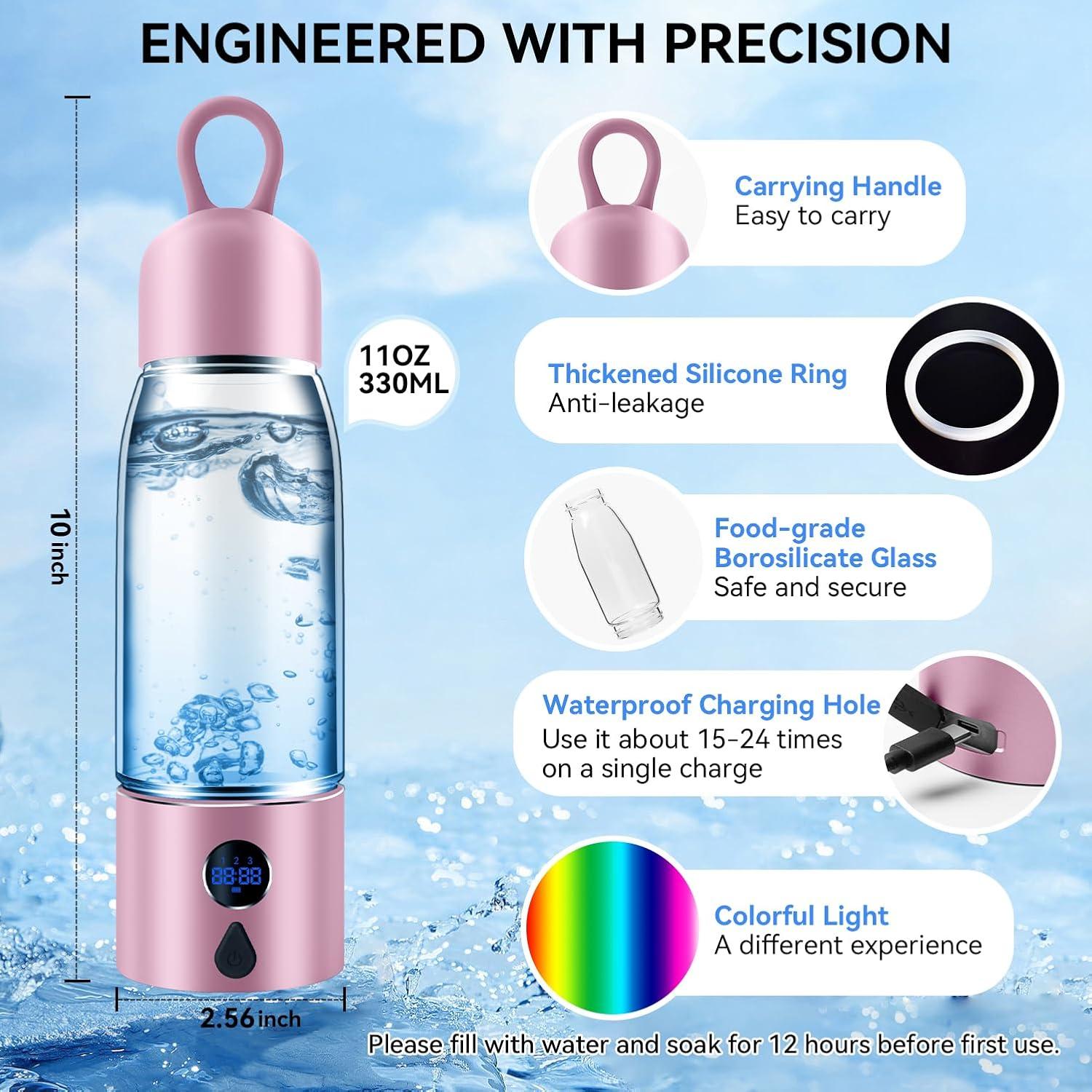 Botella de Agua de Hidrógeno Alkaenum S03 5000 PPB Recargable