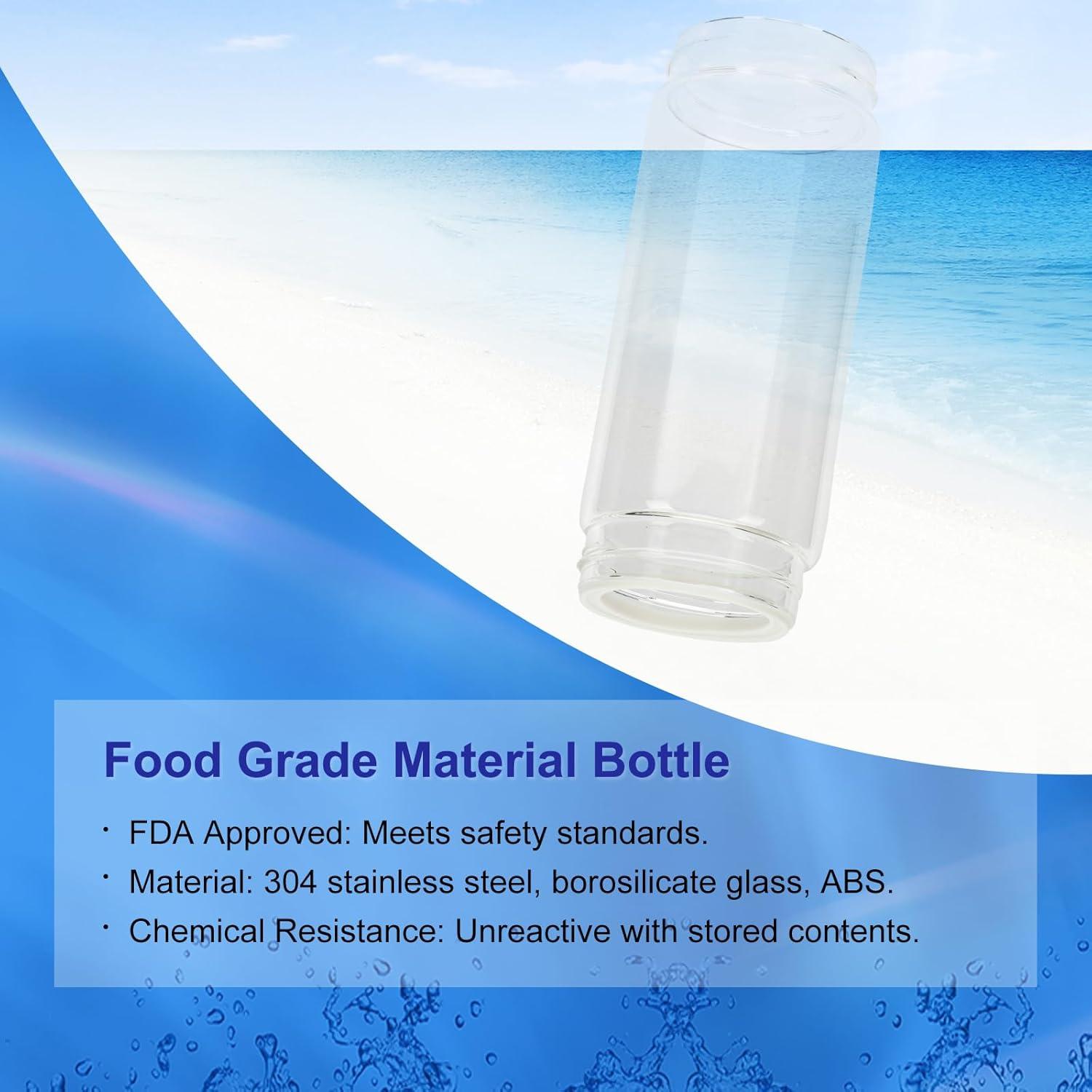 Botella de Agua de Hidrógeno AMZWATER FQBT 0.49kg Vidrio