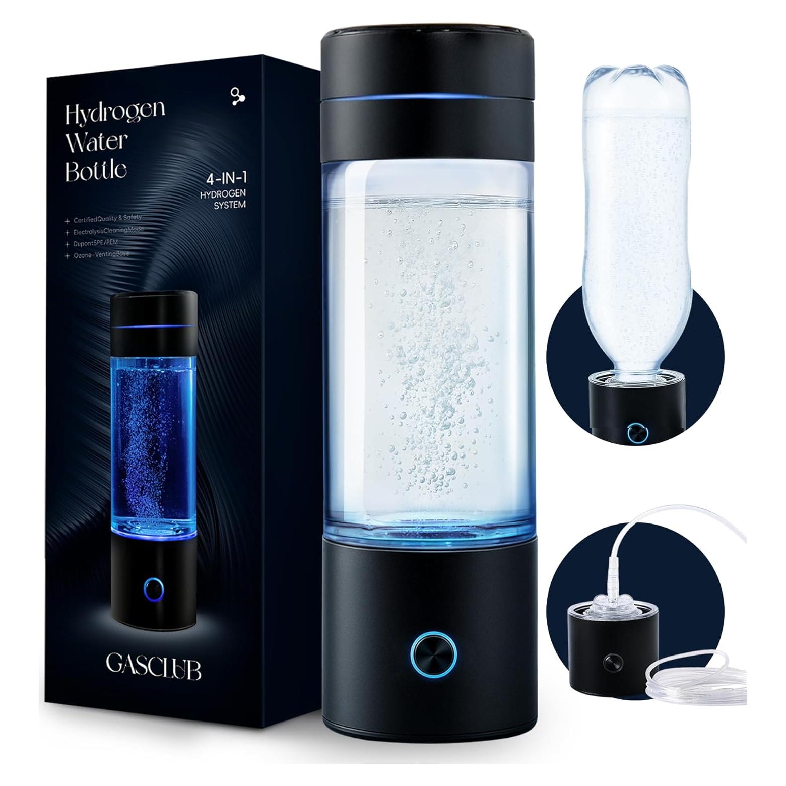 Botella de Agua de Hidrógeno GasClub 4-en-1 3000 PPB