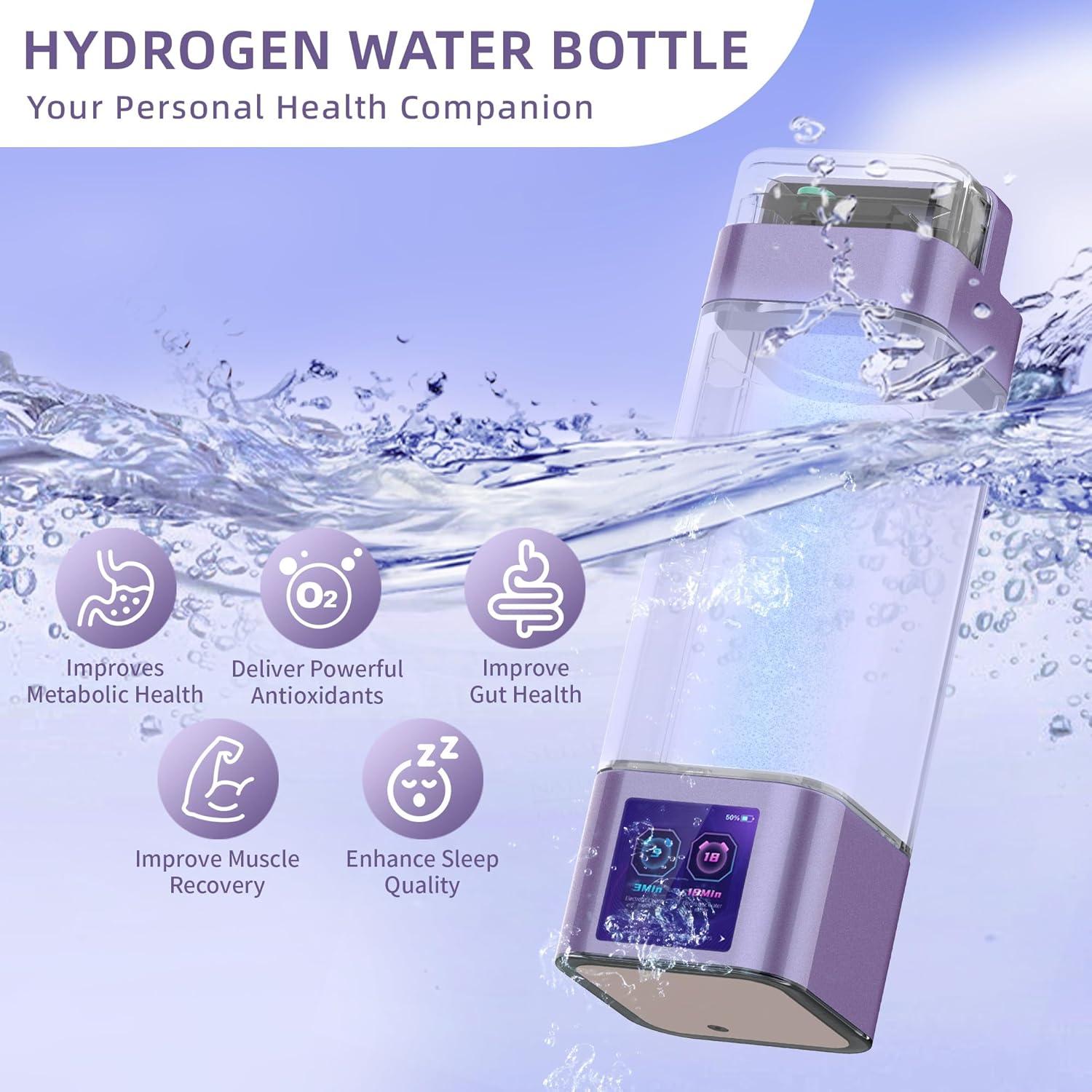 Botella de Agua de Hidrógeno BESTING 350ml 9000ppb Portátil