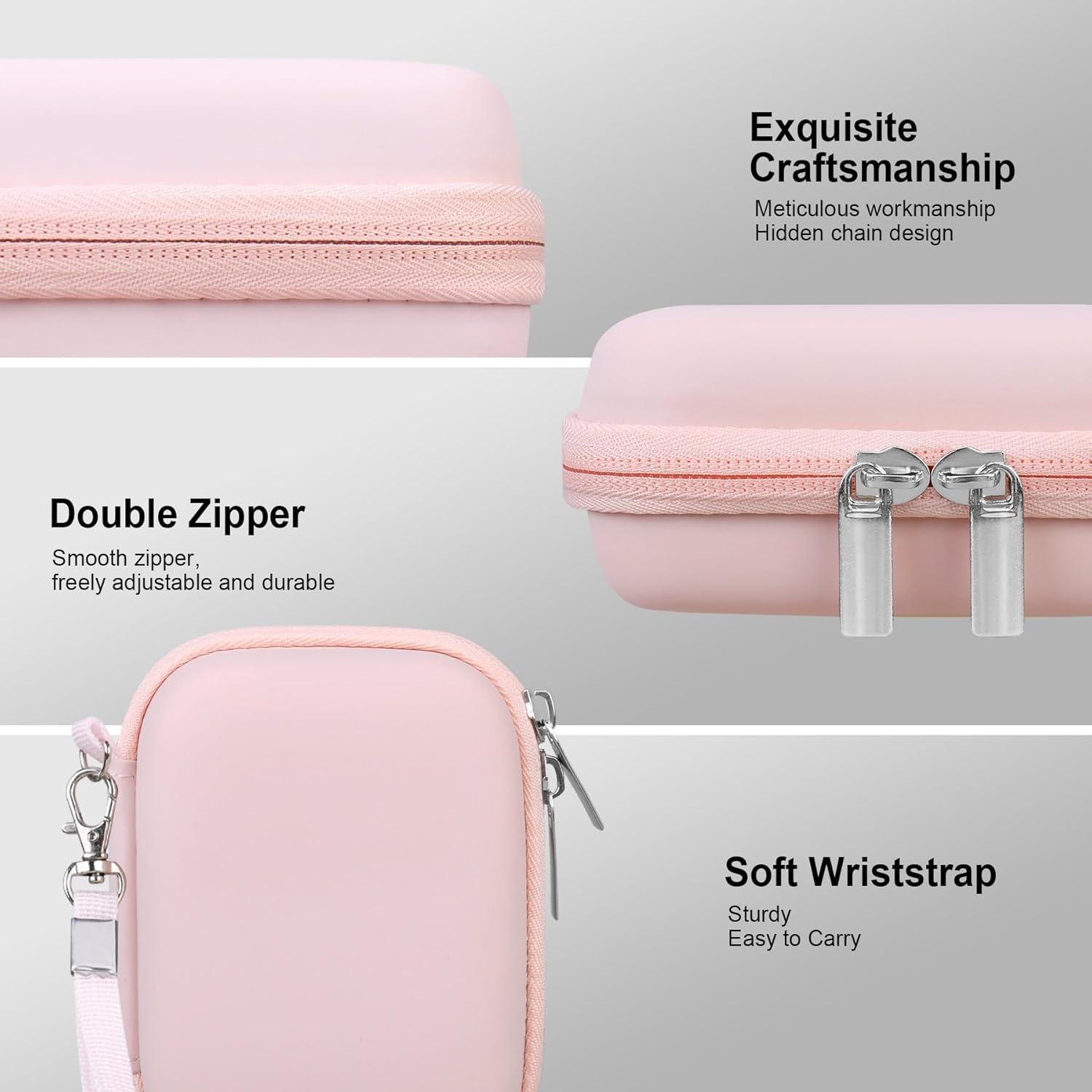 Funda Dura RAIALL para Samsung T7 Shield SSD 1TB 2TB 4TB Rosa