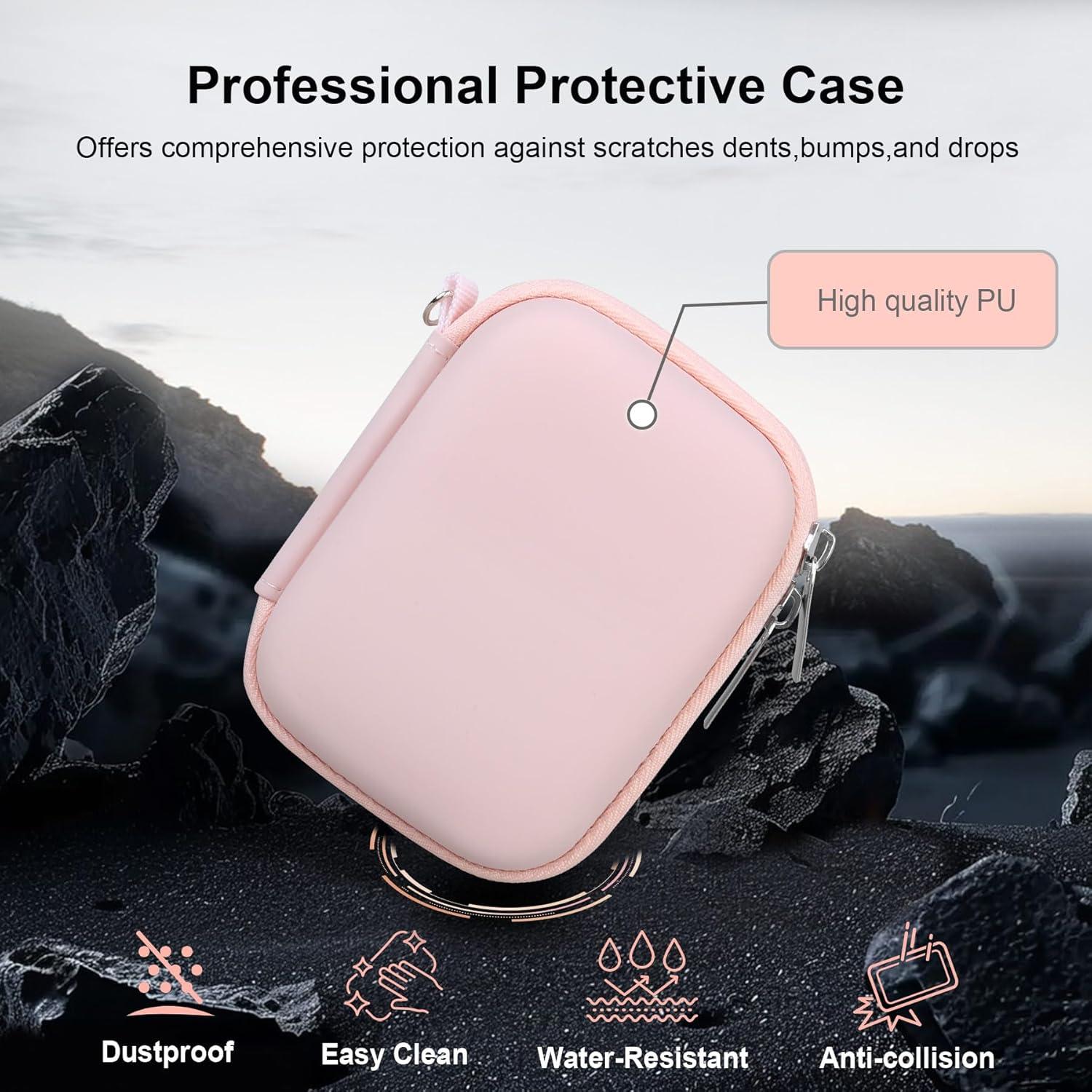 Funda Dura RAIALL para Samsung T7 Shield SSD 1TB 2TB 4TB Rosa