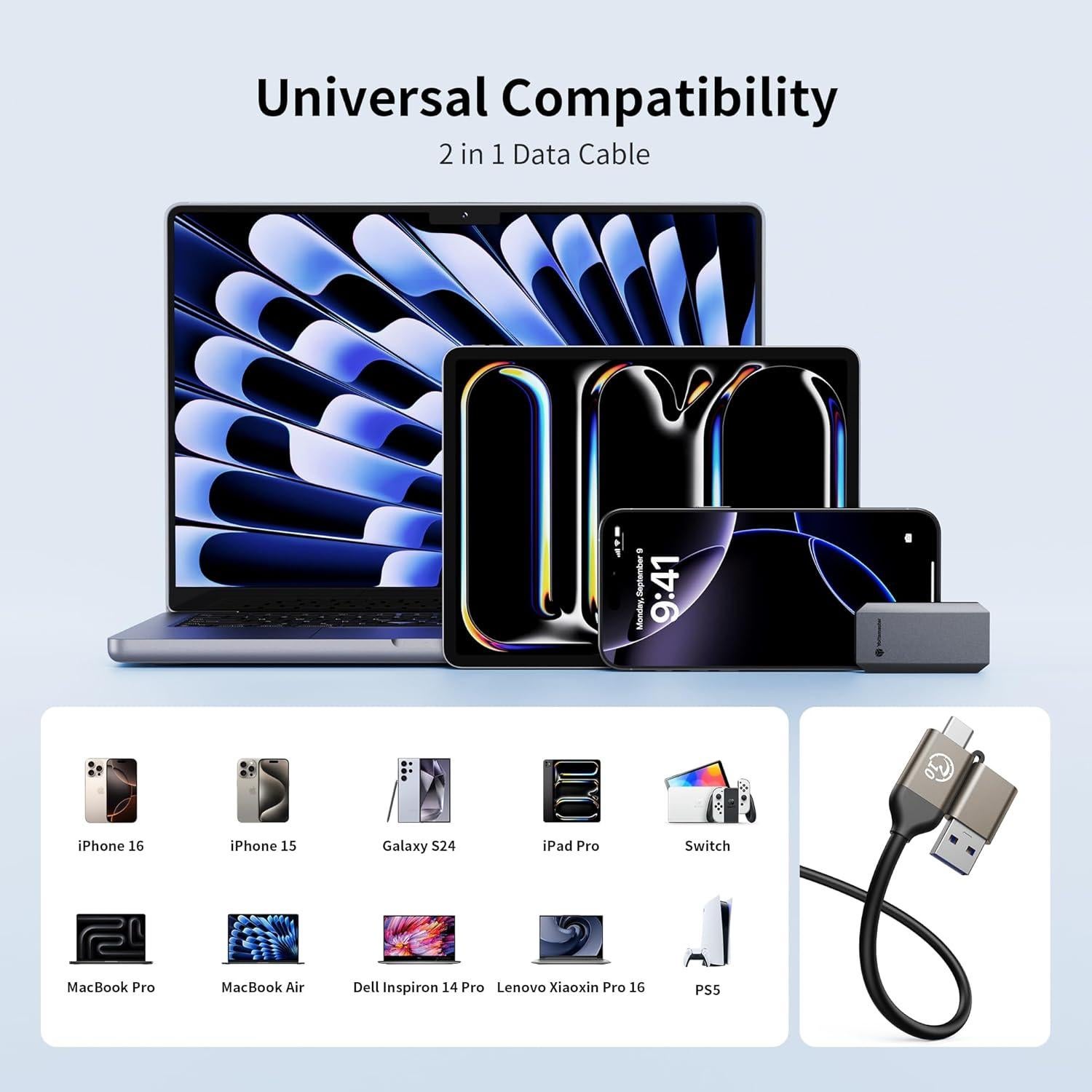 Yottamaster SSD Externo 1TB YM5 USB 3.0 Alta Velocidad