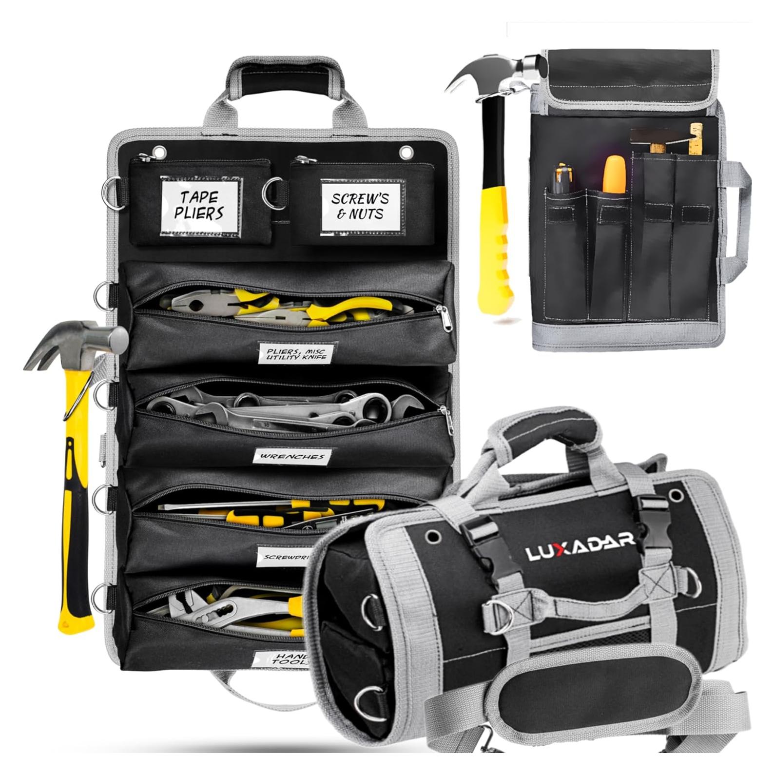 Organizador de Bolsa de Herramientas Luxadar 6 Bolsillos Desmontables
