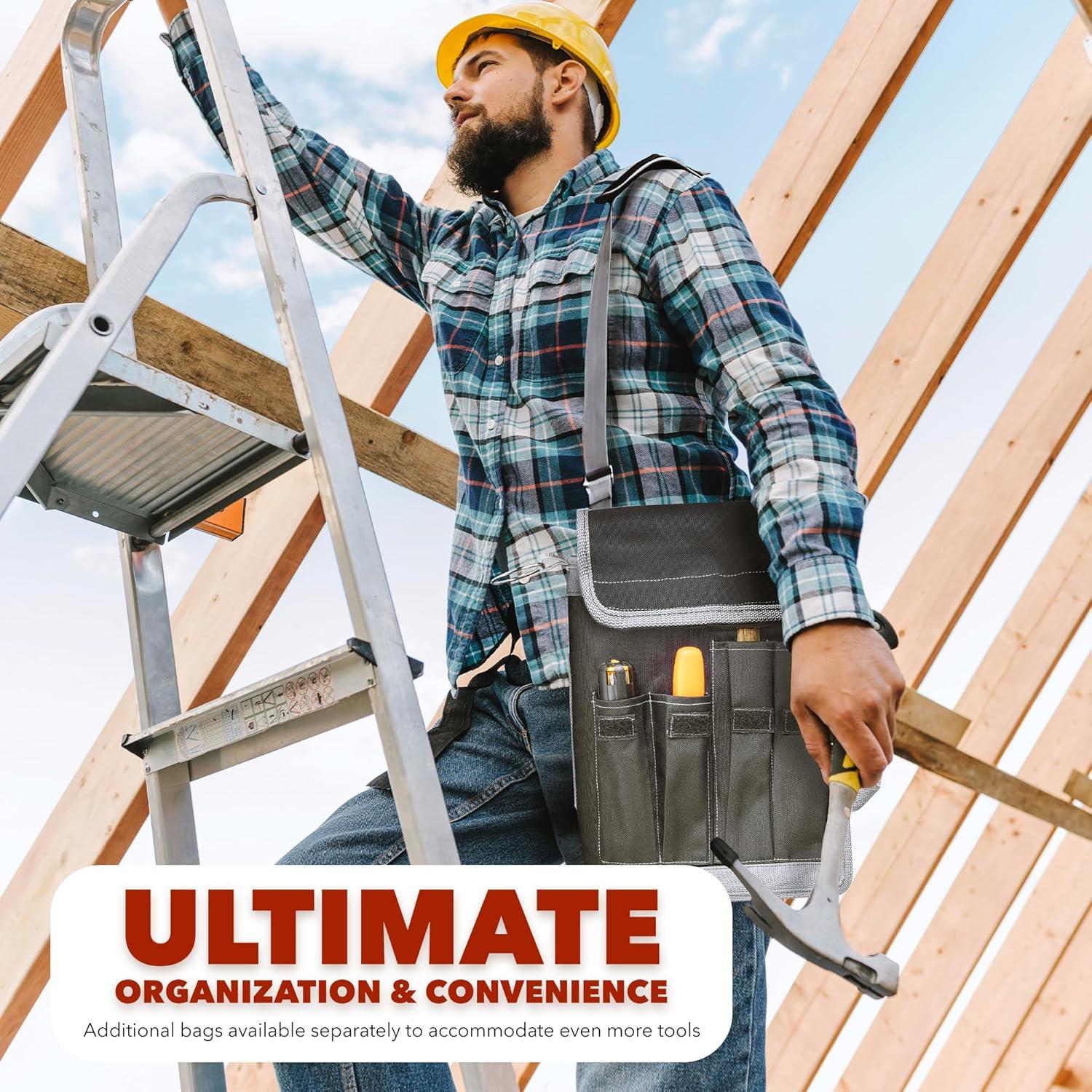 Organizador de Bolsa de Herramientas Luxadar 6 Bolsillos Desmontables