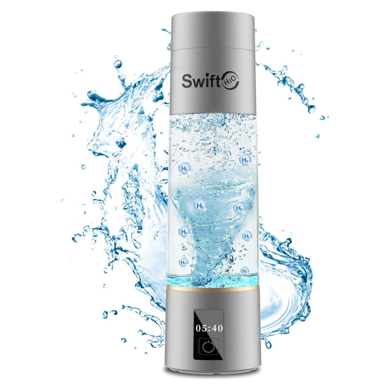 Generador de Agua de Hidrógeno SwiftH2O 270 mL, Pantalla LED
