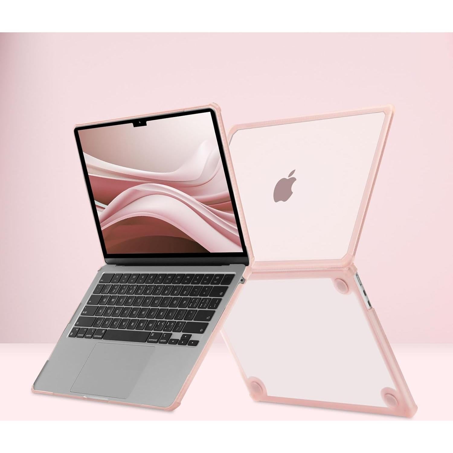 Funda Dura Mosiso para MacBook Air 13.6 Rosa 2025-2022