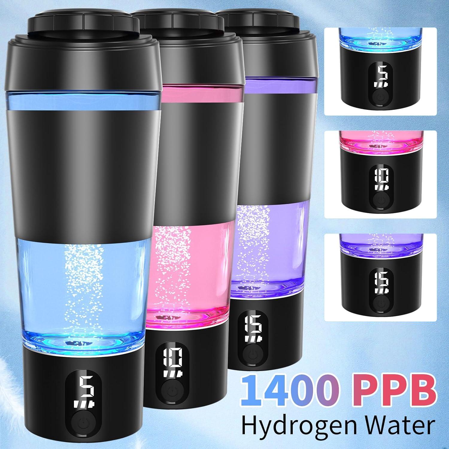 Generador de Agua de Hidrógeno ADUST 650ml Sin Cloro Negro