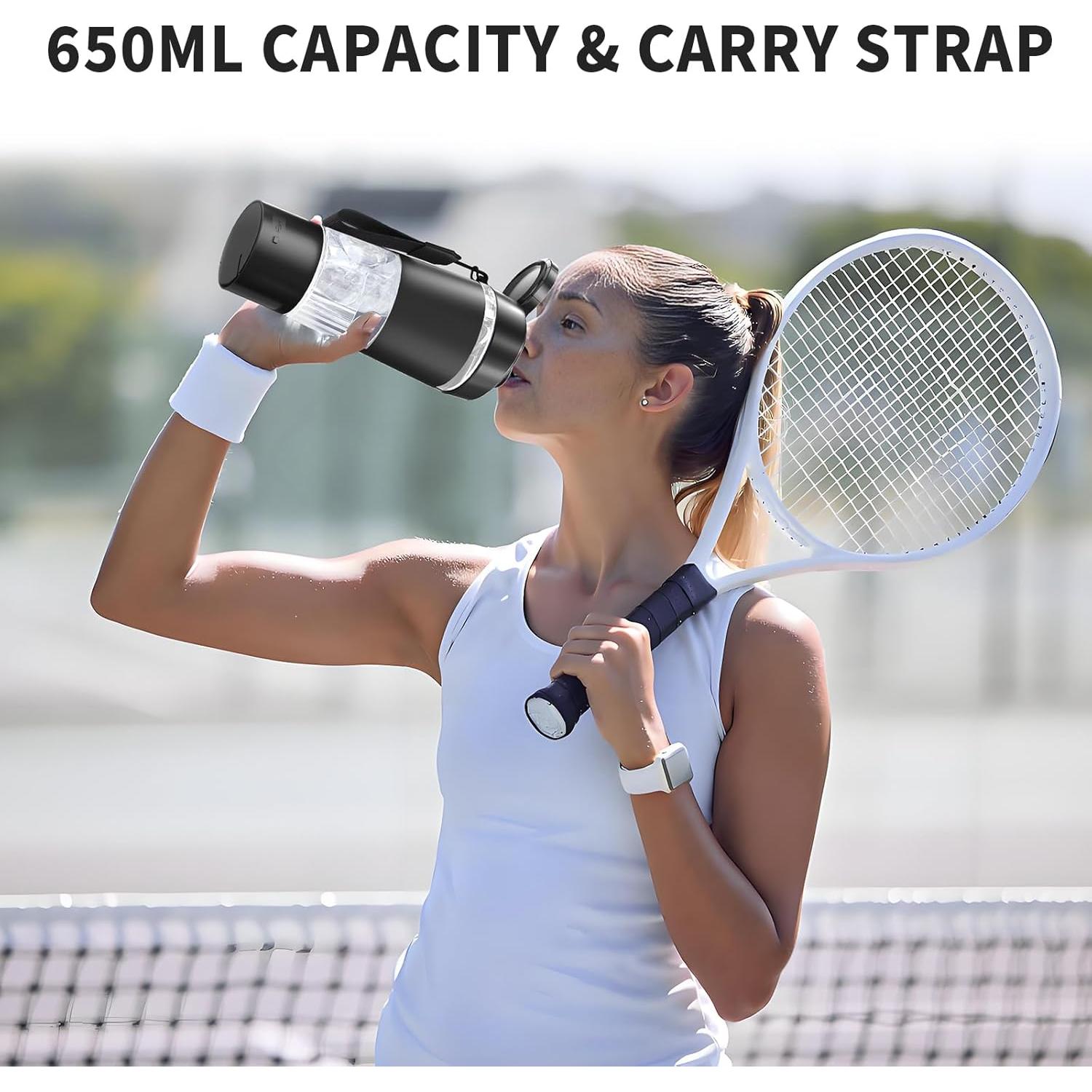 Generador de Agua de Hidrógeno ADUST 650ml Sin Cloro Negro