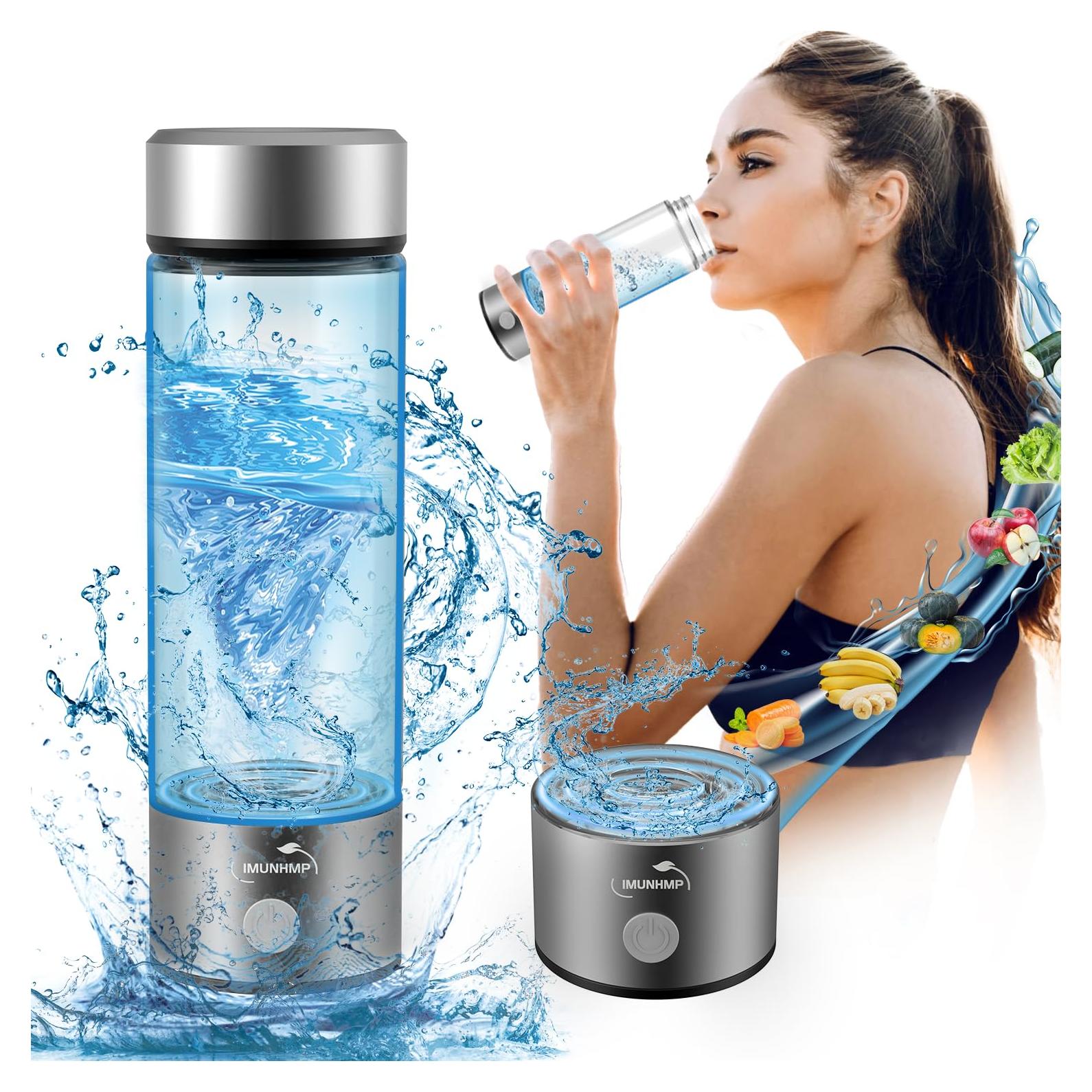 Botella de Agua de Hidrógeno IMUNHMP Plata-02 420ml