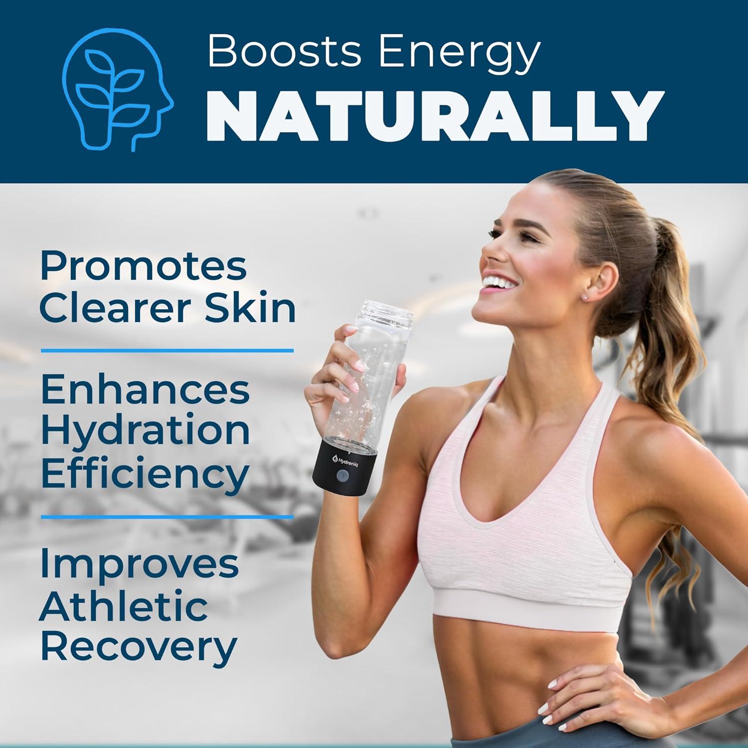 Generador de Agua de Hidrógeno Hydreniq 420ml USB-C Autolimpiante