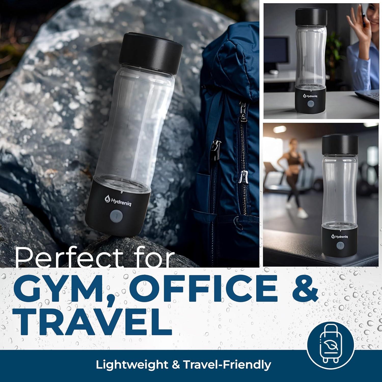 Generador de Agua de Hidrógeno Hydreniq 420ml USB-C Autolimpiante