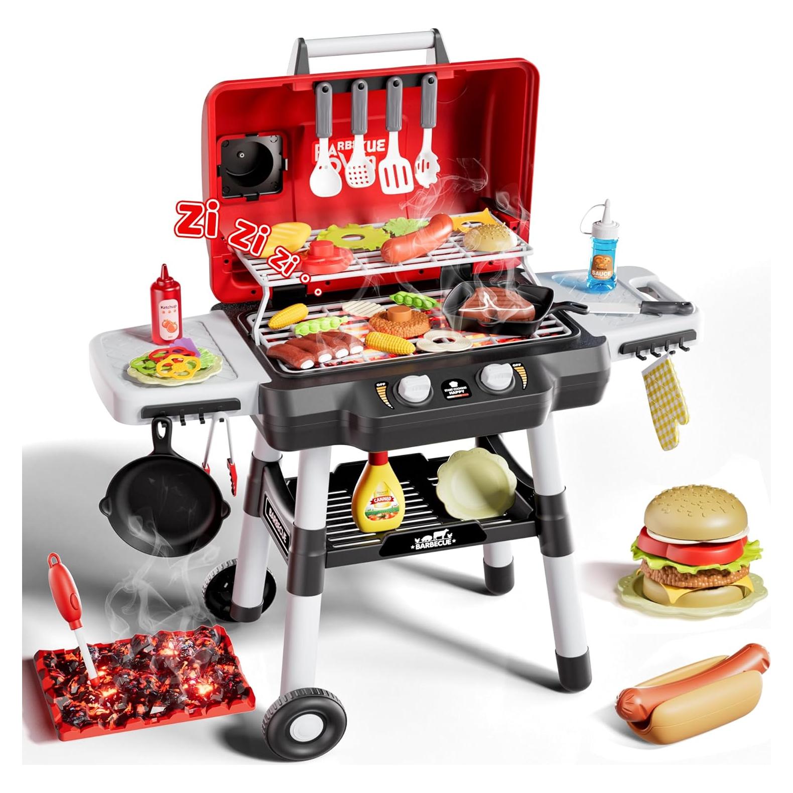 Set de Parrilla BBQ para Niños Zsinb 2 Niveles con Sonido