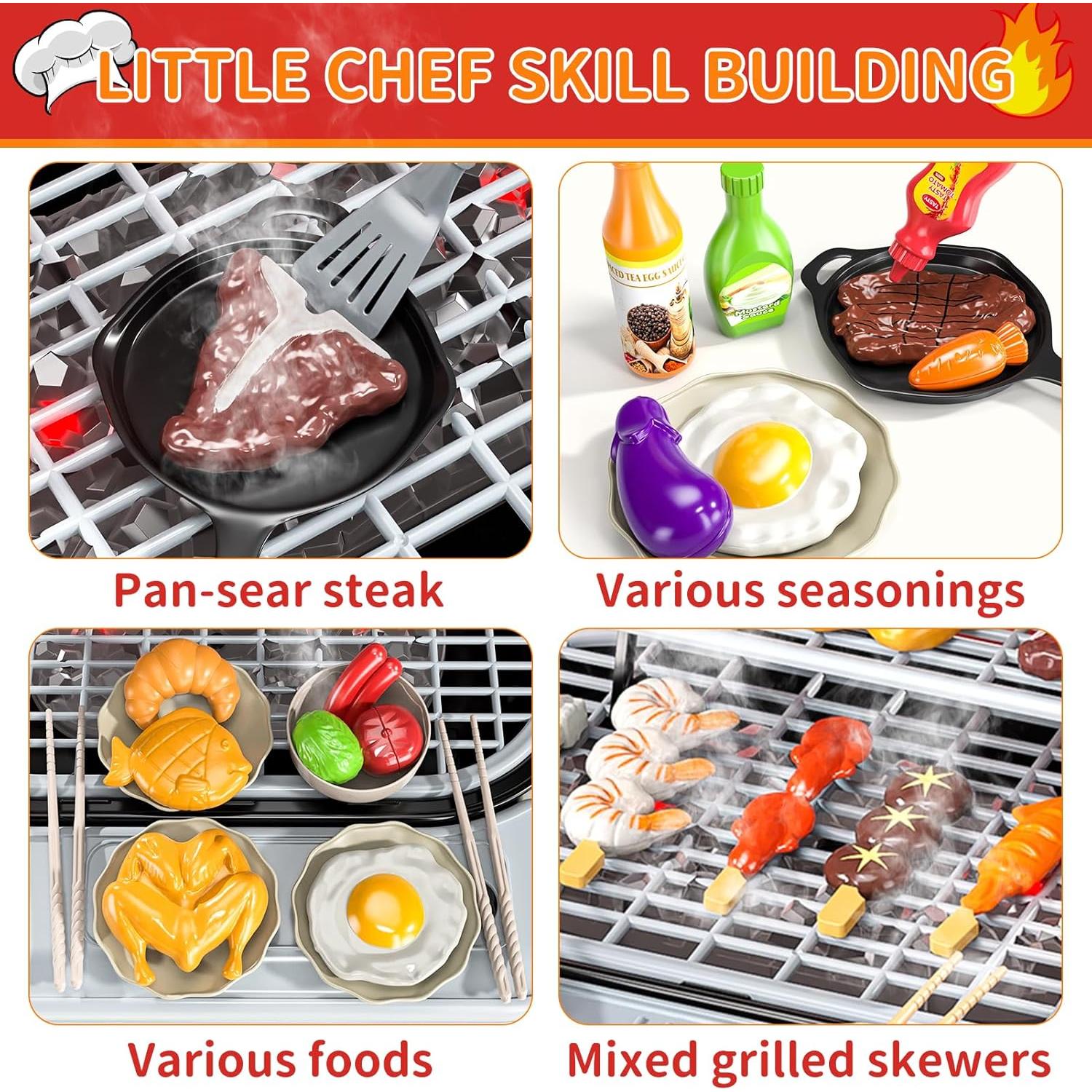 Conjunto de Parrilla de Burbujas BLmukce para Niños 4-8 Años