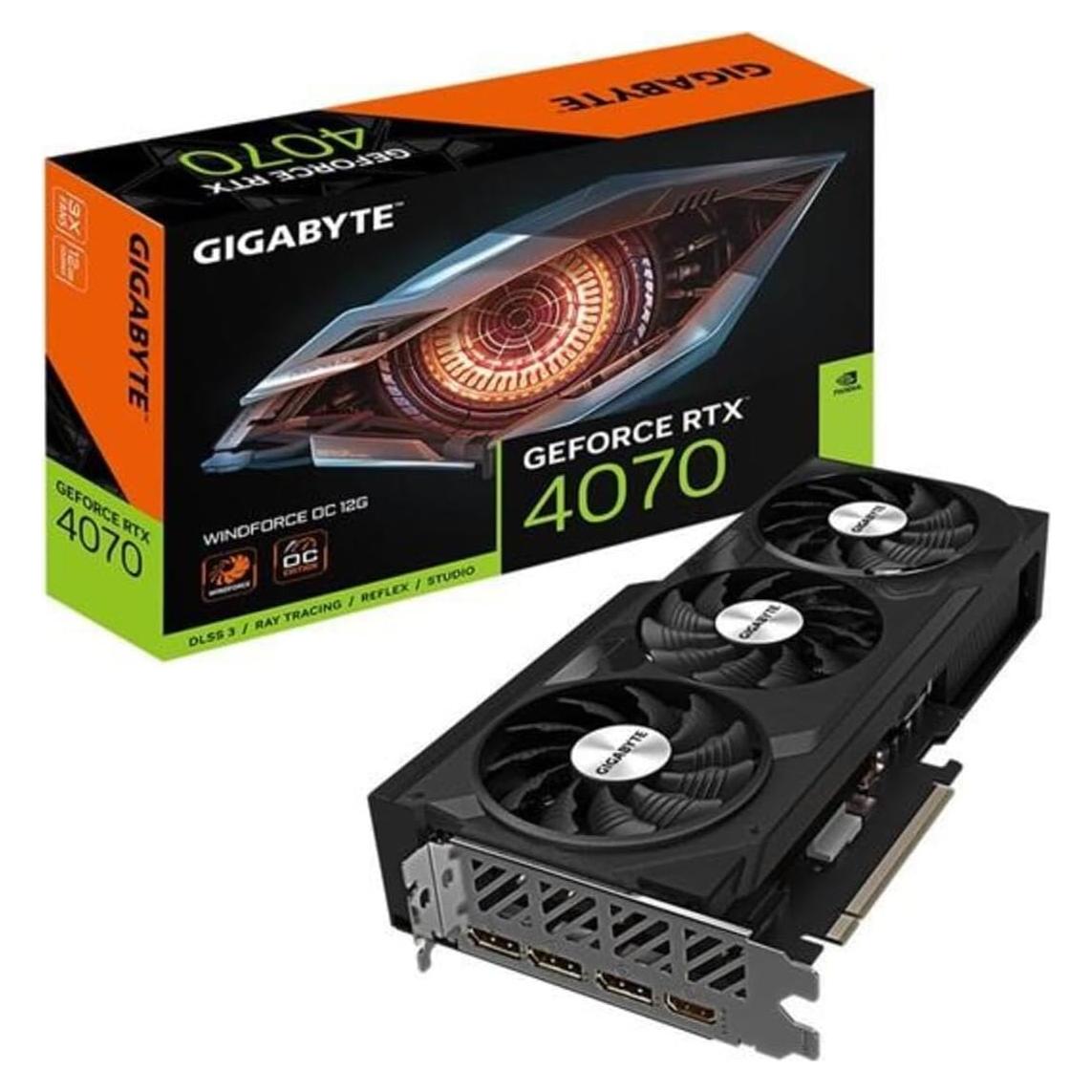 Tarjeta Gráfica GIGABYTE GeForce RTX 4070 12GB WINDFORCE OC