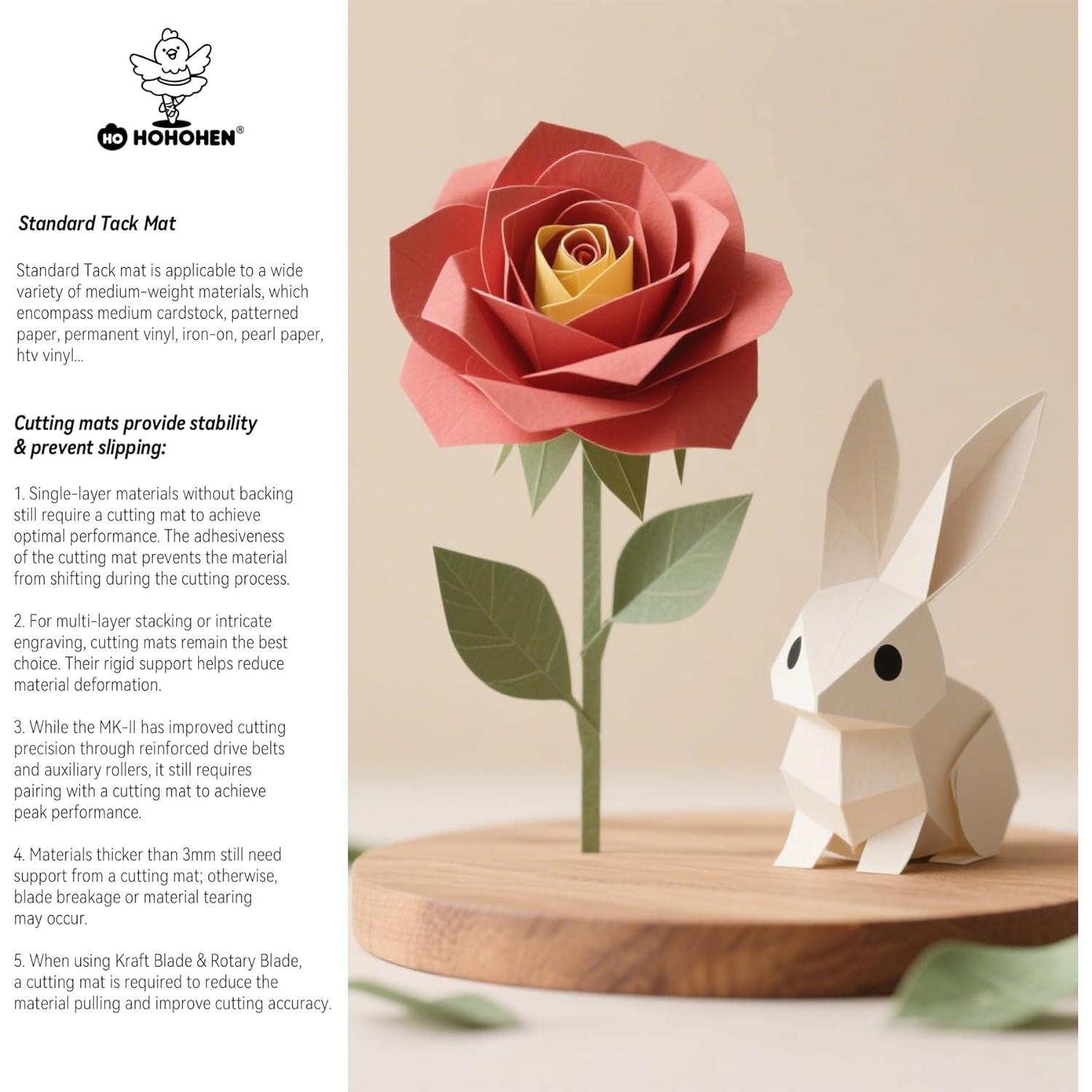 Alfombrillas de Corte Hohohen 24x24 cm para Silhouette Cameo Pro