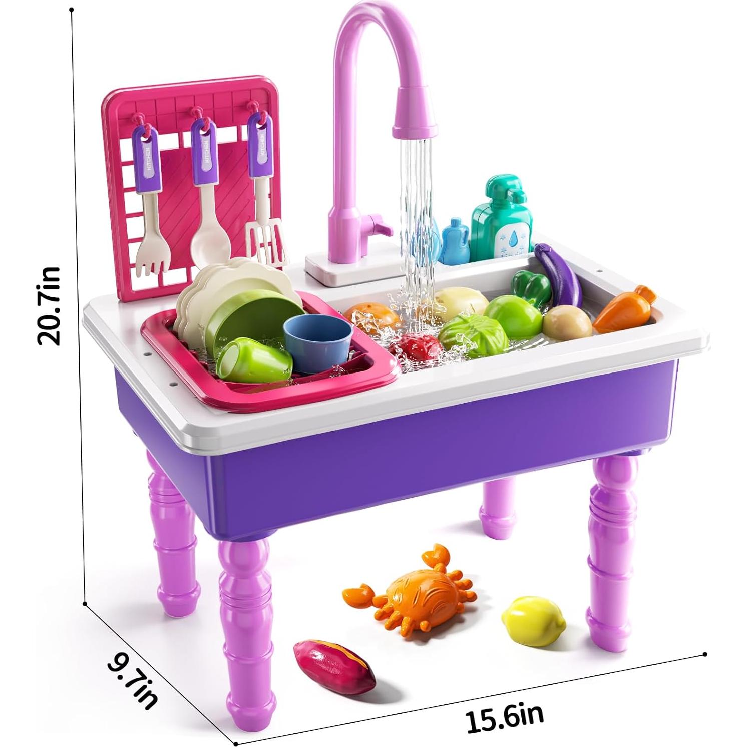 Fregadero de Juego JUKUDAHU con Agua Corriente 40.9x26cm