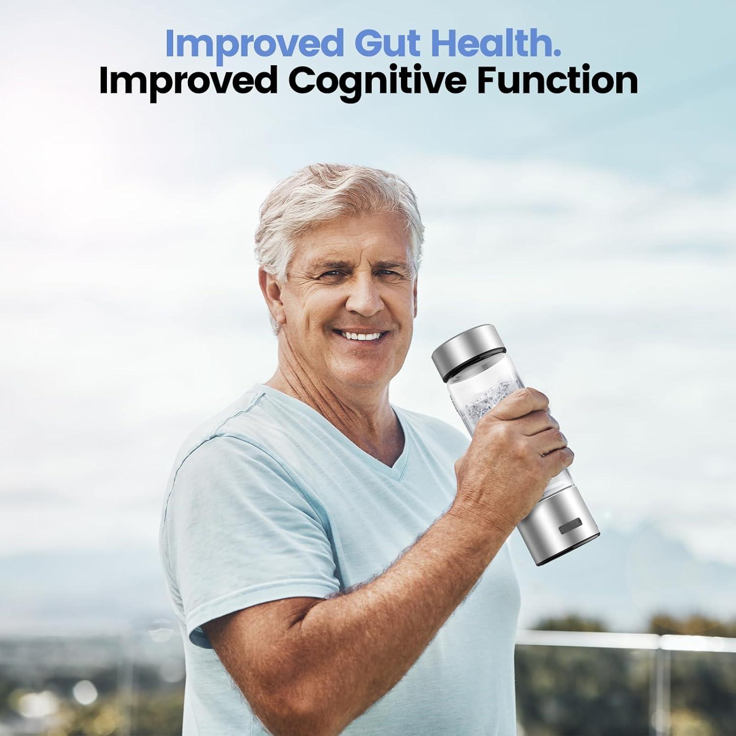 Generador de Agua de Hidrógeno Fakllod AB-H267c 400ml Portátil