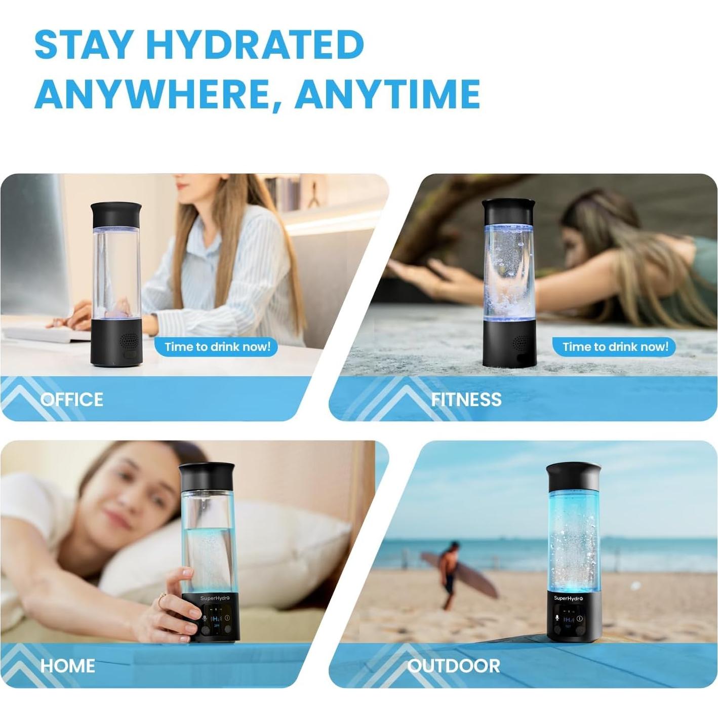 Generador de Agua de Hidrógeno Superhydro CJ168 - 6000+ PPB