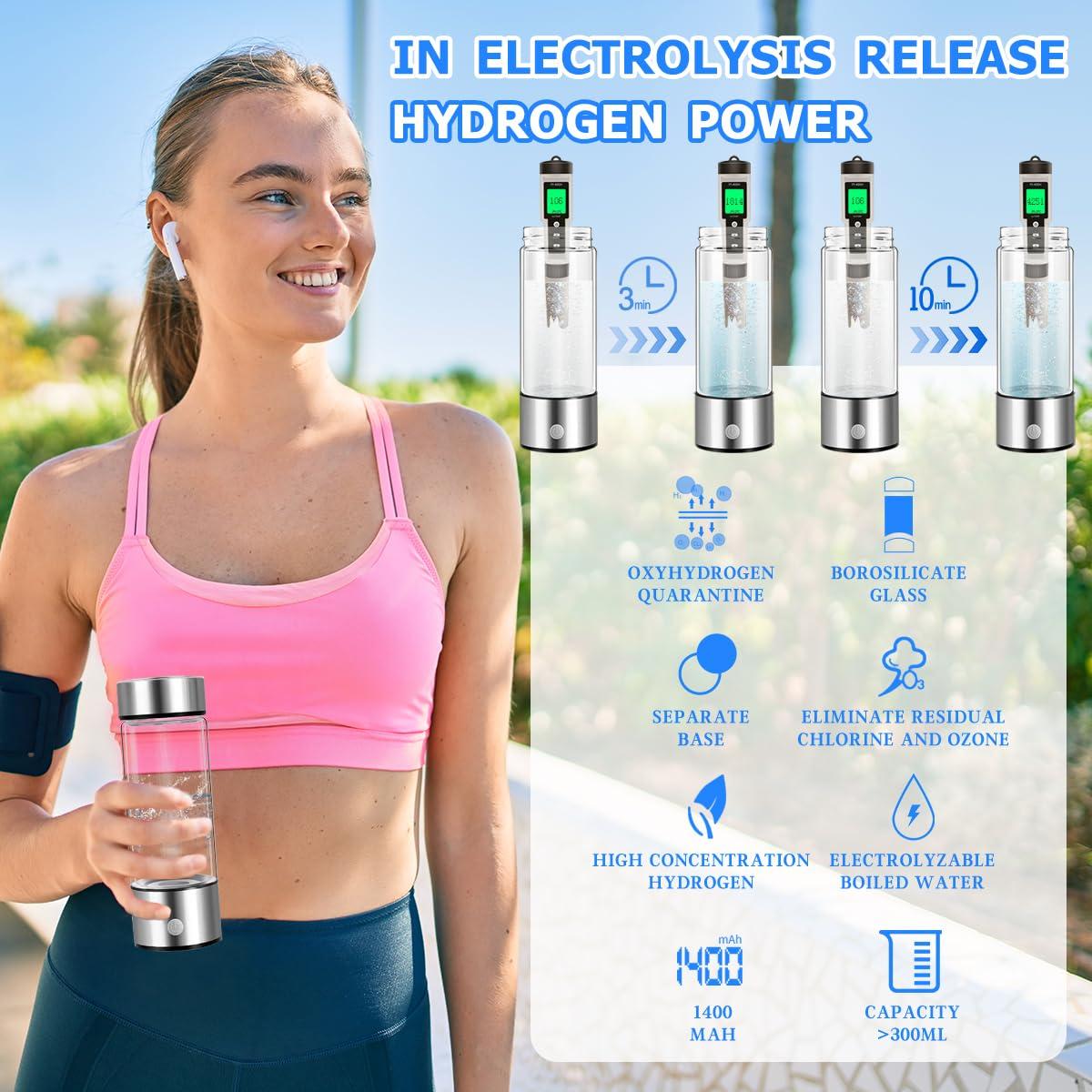 Botella de Agua de Hidrógeno H2next - Generador Portátil 396.9 ml