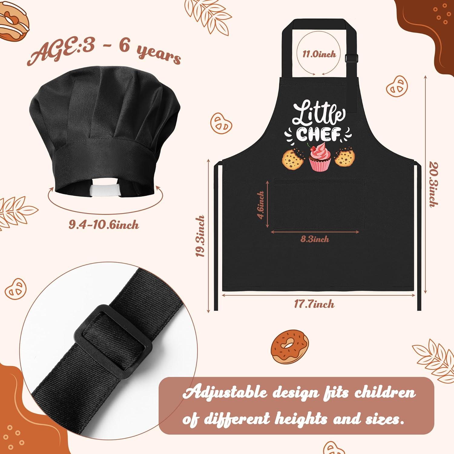 Conjunto de Delantal y Gorra de Chef R HORSE para Niños