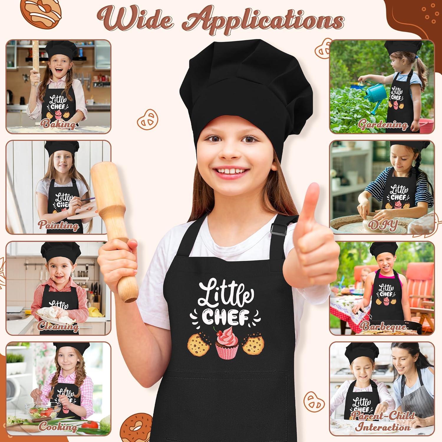 Conjunto de Delantal y Gorra de Chef R HORSE para Niños