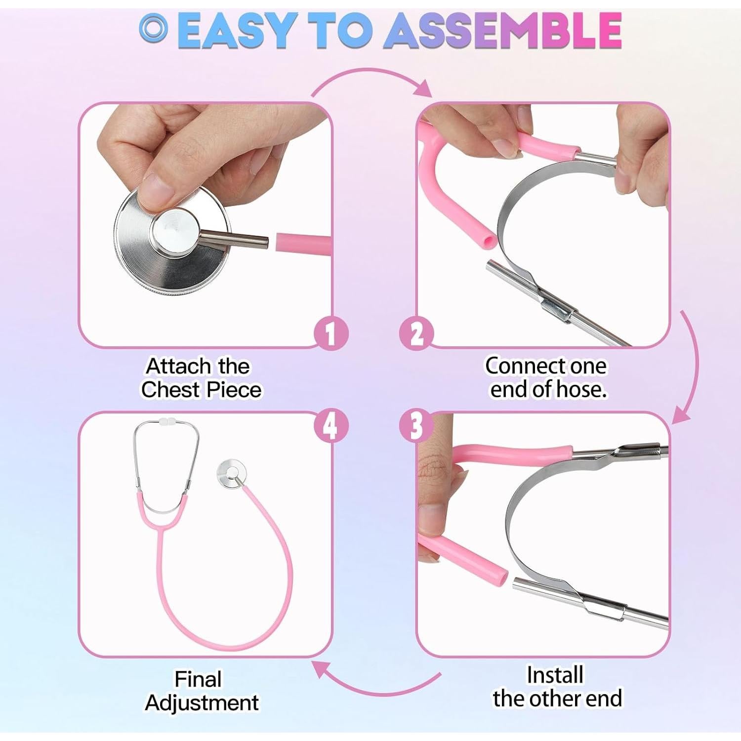 Set de Estetoscopios para Niños Phobby - 10 Piezas Educativas