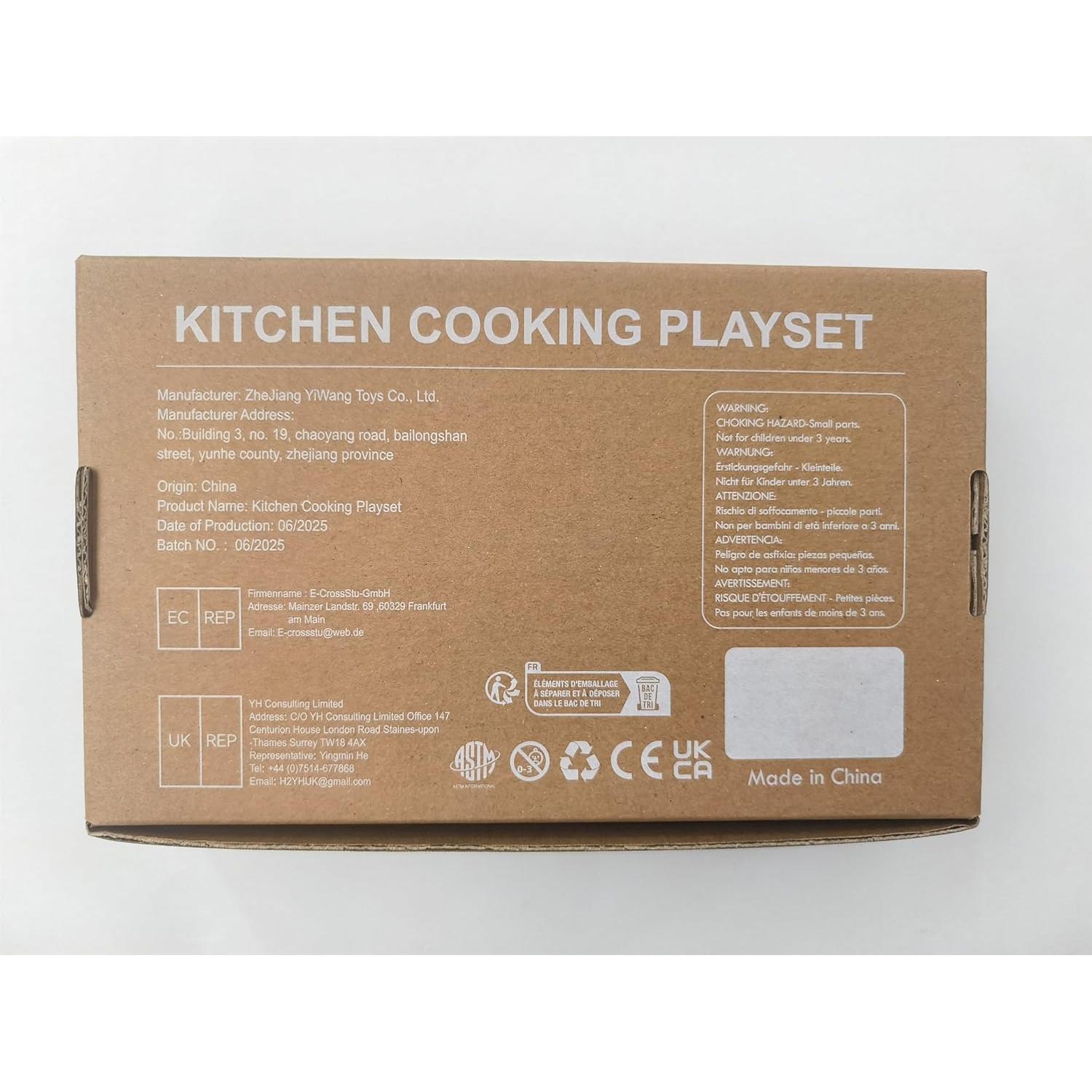 Conjunto de Cocina de Madera ZheJiang 24x26x5 cm Juguete Infantil