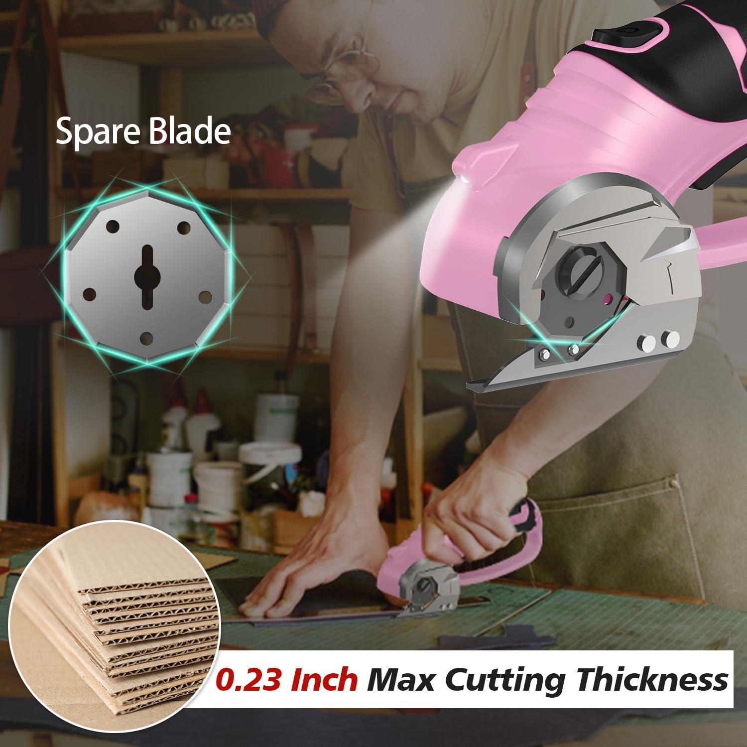 Tijeras eléctricas inalámbricas Mershca 4V con luz LED y seguridad