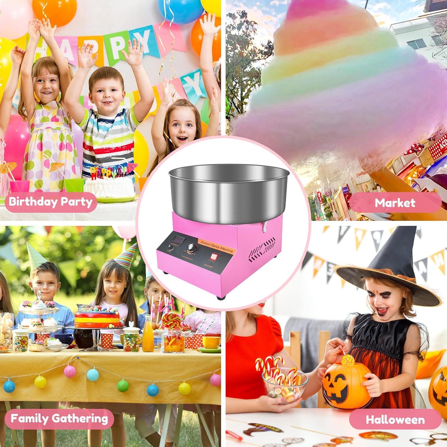 Máquina de Algodón de Azúcar AJGVQ 1000W Acero Inoxidable