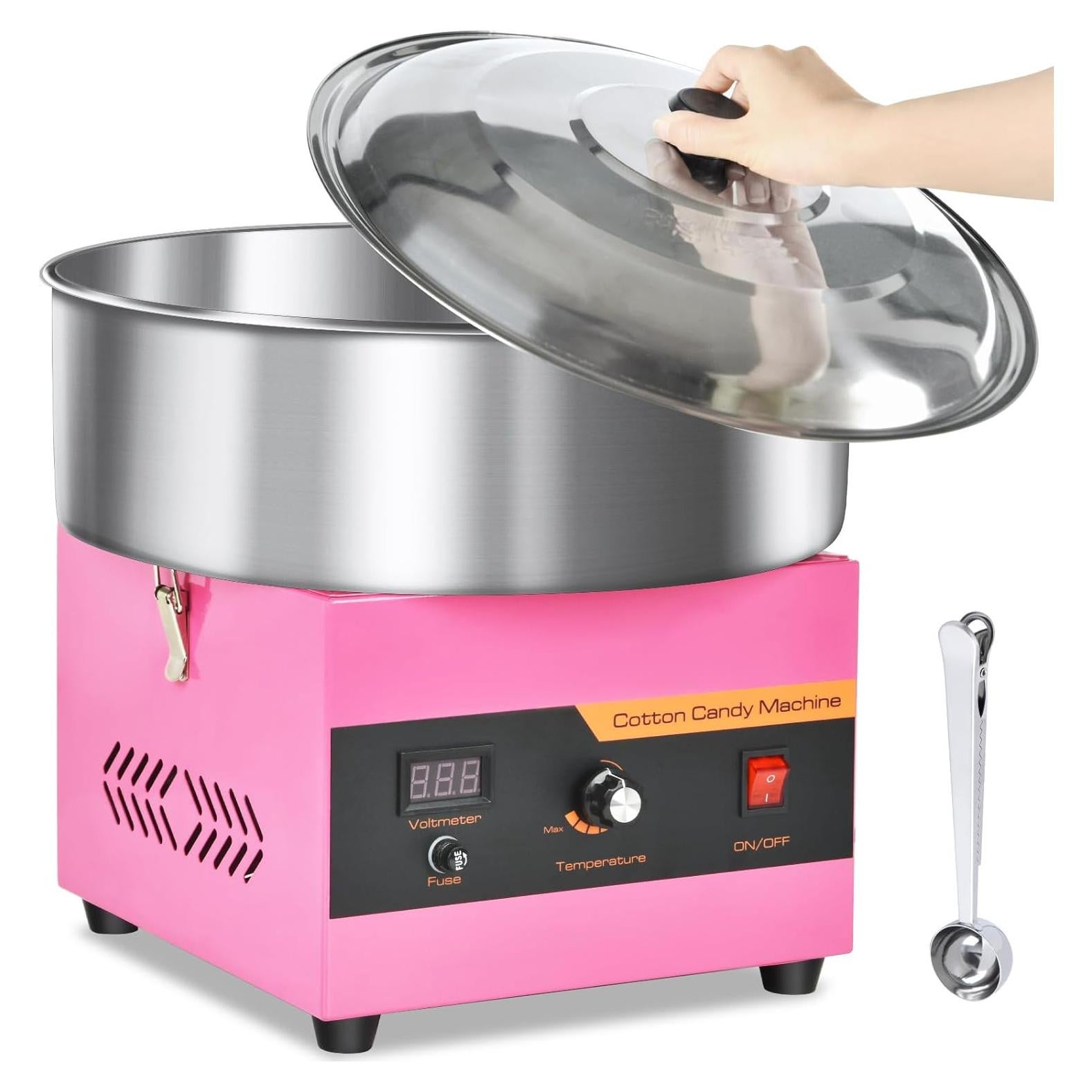 Máquina de Algodón de Azúcar Comercial Ajgvq 1000W Rosa