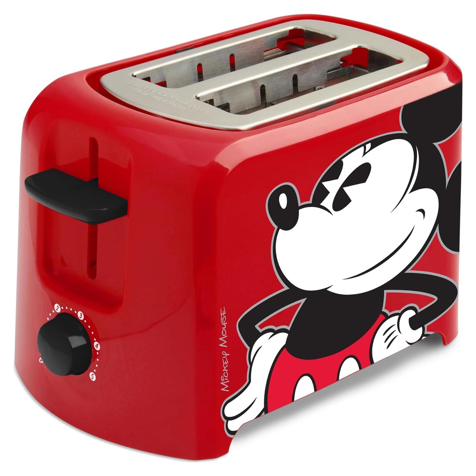 Tostadora Disney Mickey Mouse 2 Rebanadas Select Brands - Rojo/Negro