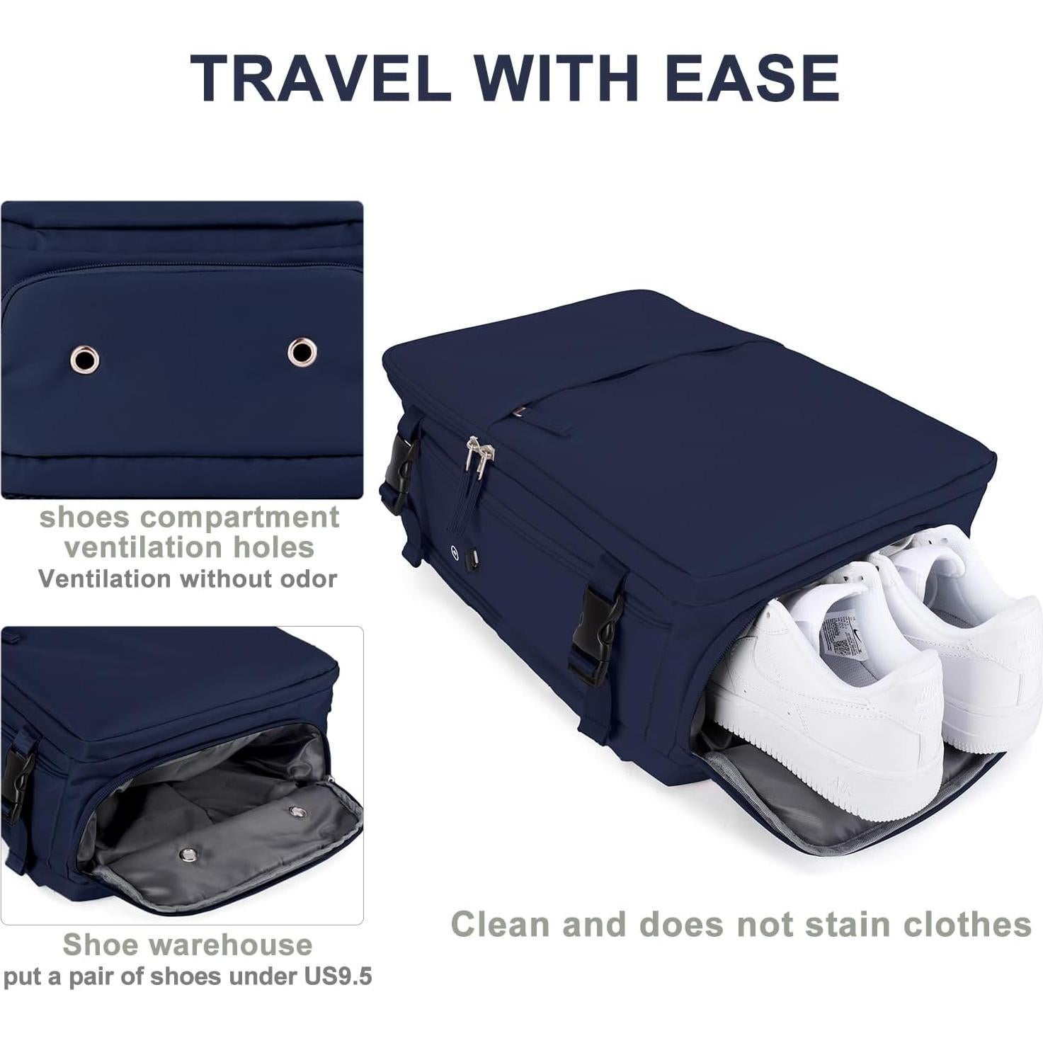 Mochila de Vacío UPPACK con Bomba 31L Azul Marino