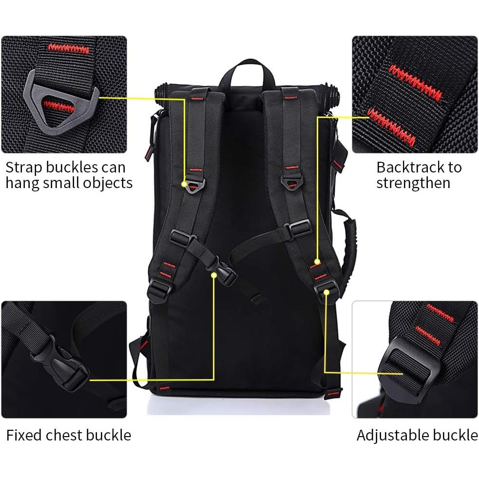 Mochila de Viaje KAKA 30L Resistente al Agua para Hombres y Mujeres