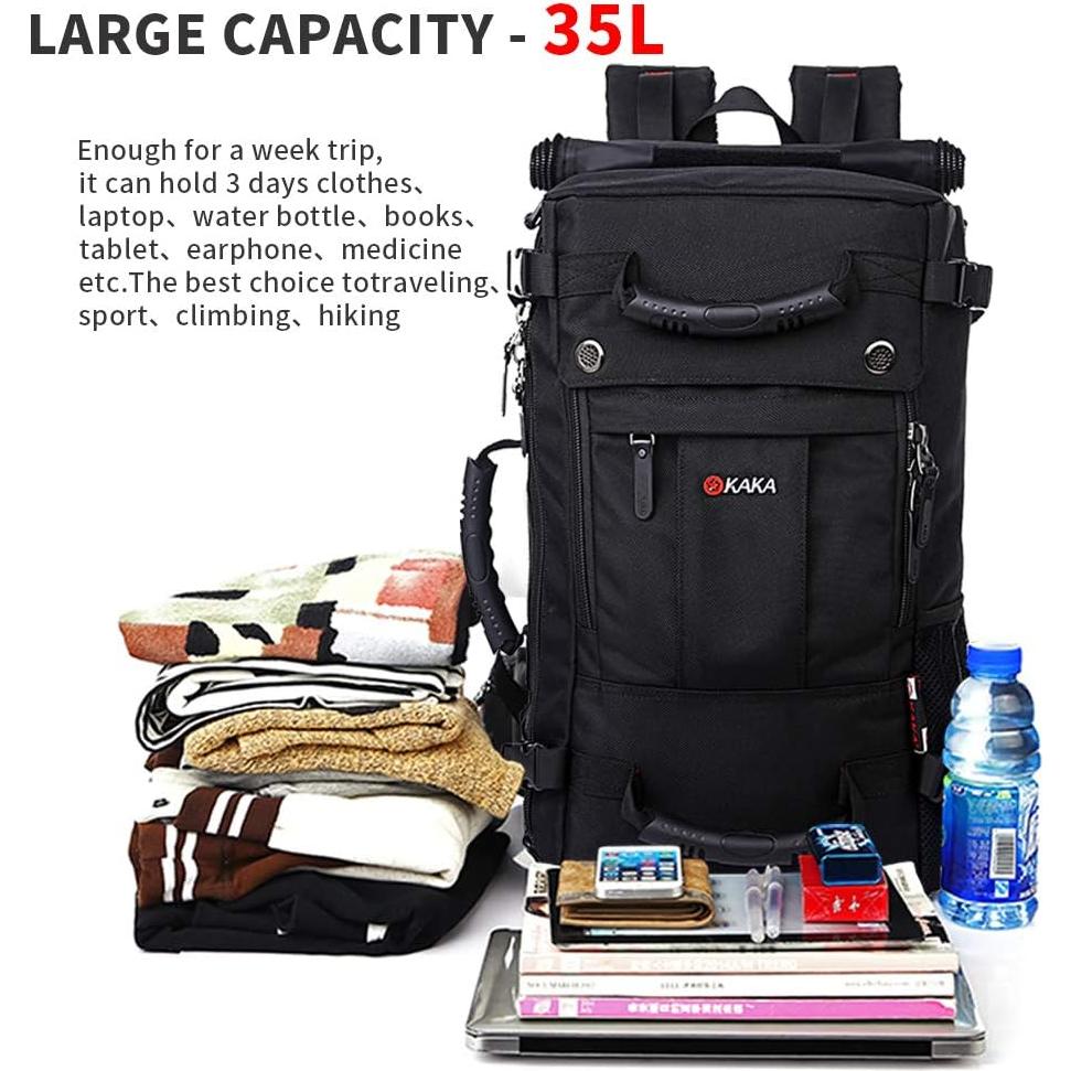 Mochila de Viaje KAKA 30L Resistente al Agua para Hombres y Mujeres