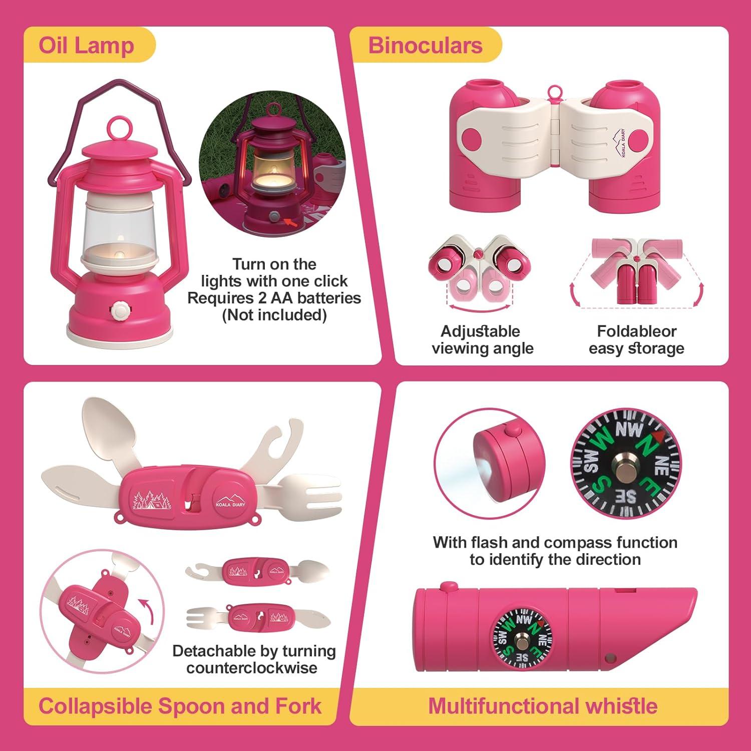 Conjunto de Juguetes de Camping KOALA DIAR - 30 Accesorios