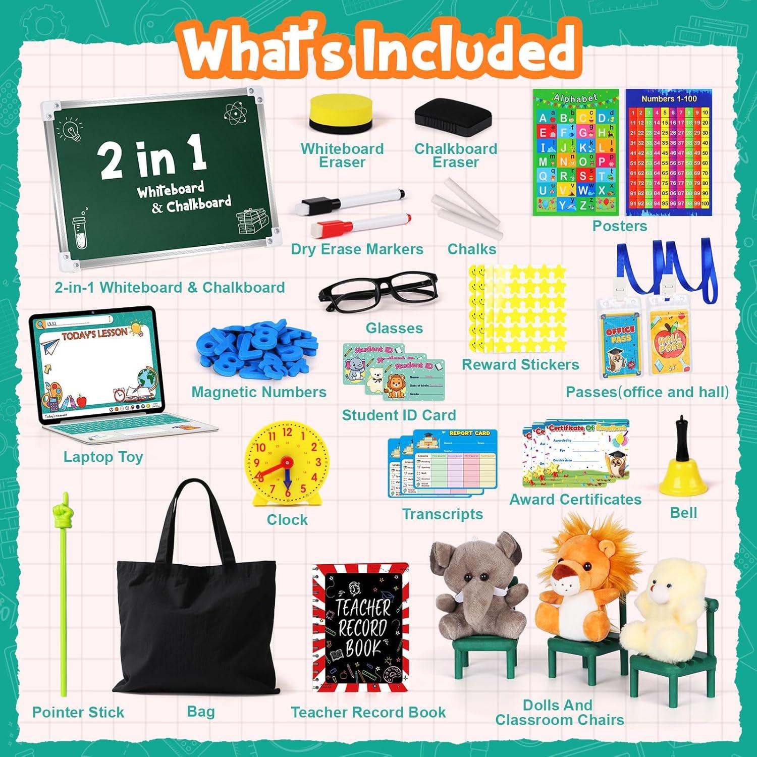 Conjunto de Juego de Rol Maestro Alritz con Muñecas y Pizarra