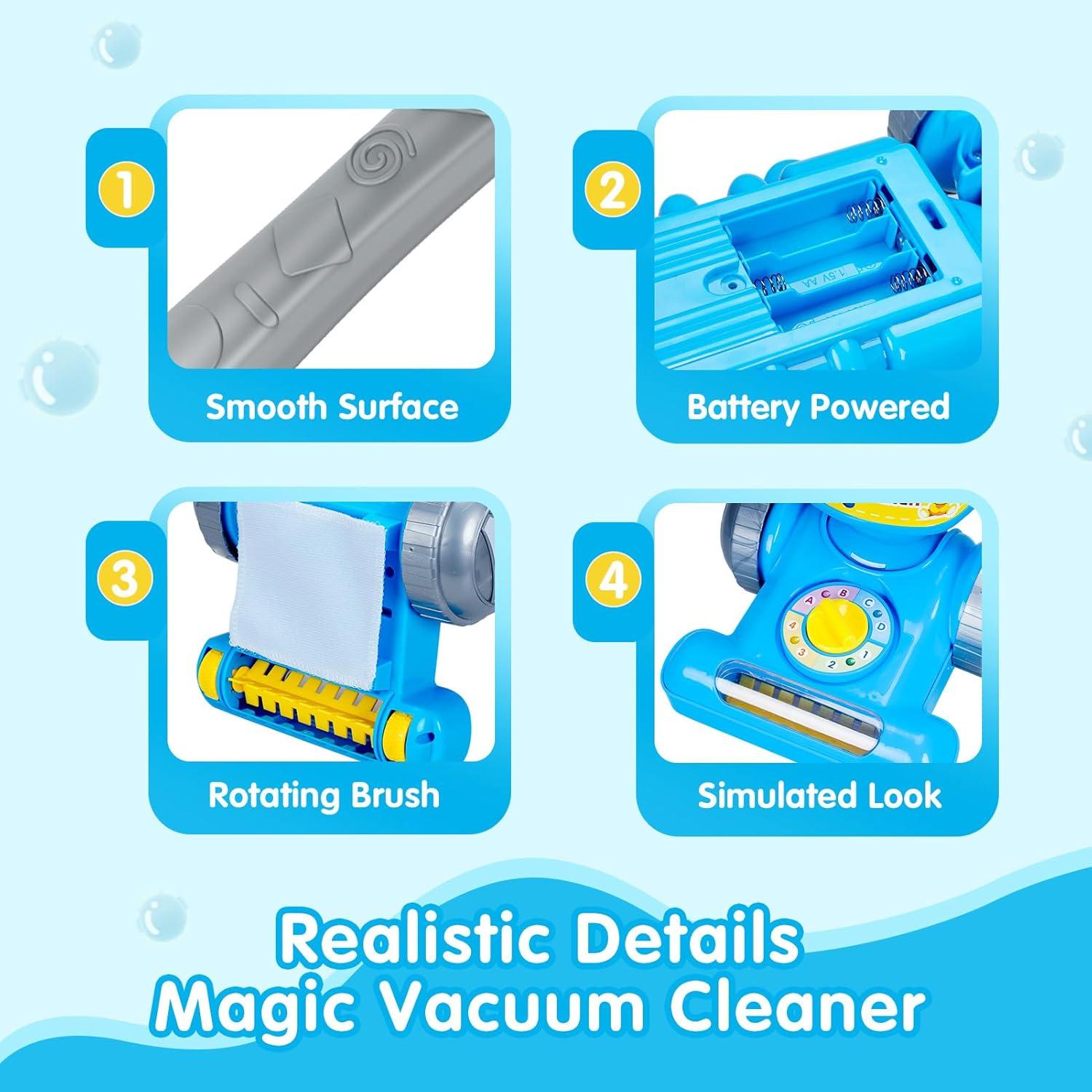 Aspiradora de Juguete Azul Five Star Toys con Luz y Sonido