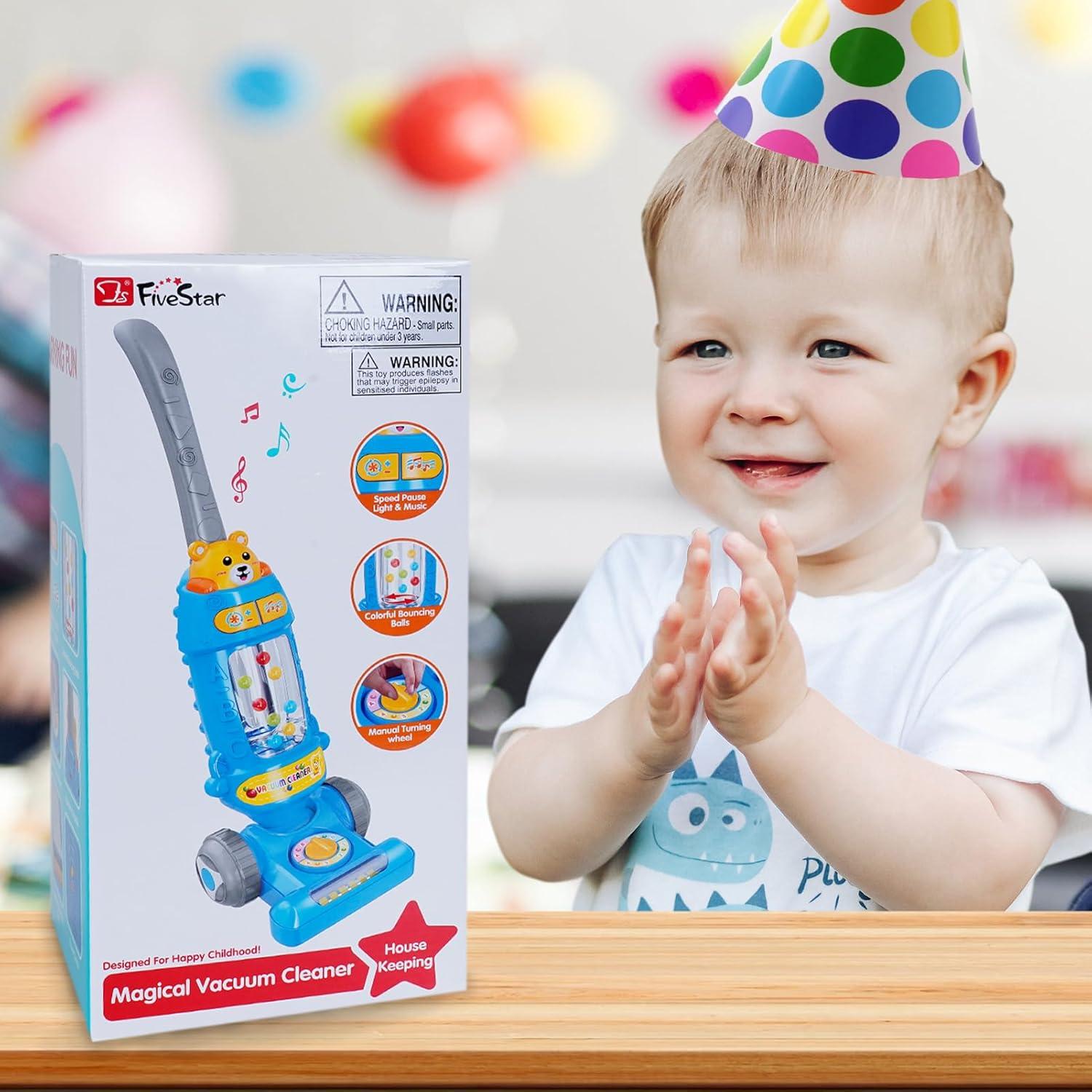 Aspiradora de Juguete Azul Five Star Toys con Luz y Sonido