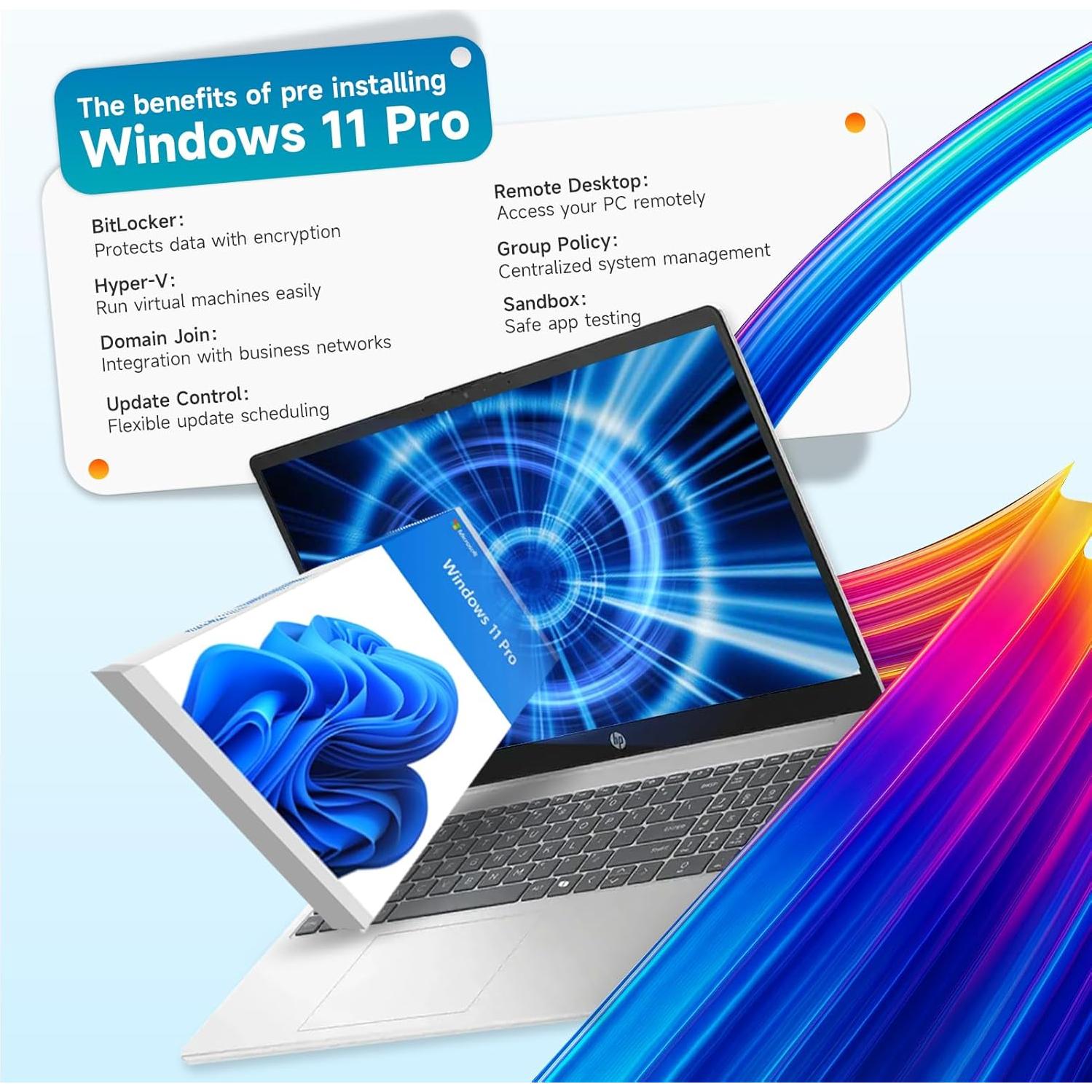 Laptop HP 15.6" Táctil - Intel i3-1315U, 64GB RAM, 2TB SSD